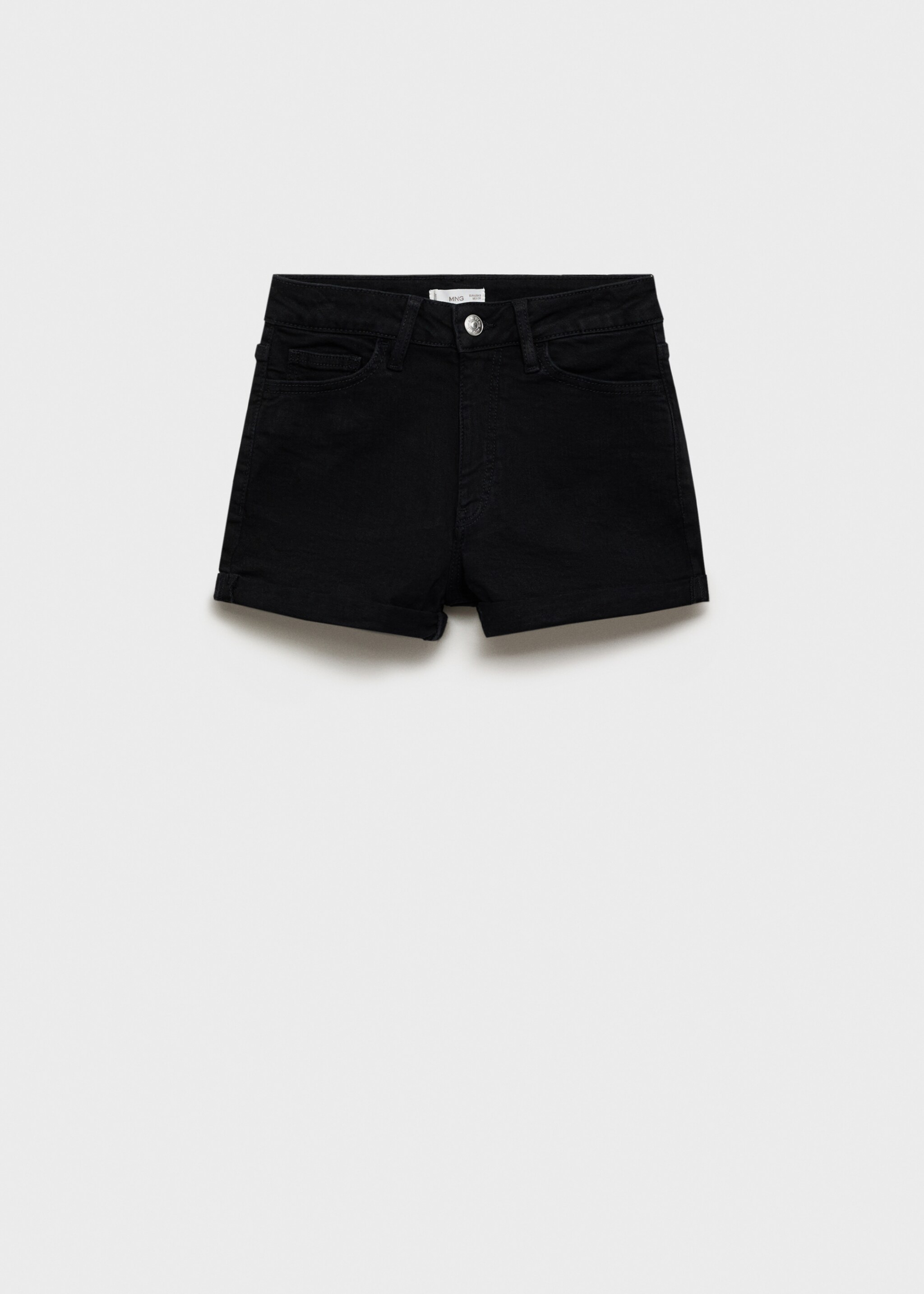 Straight-fit denim shorts - Article without model