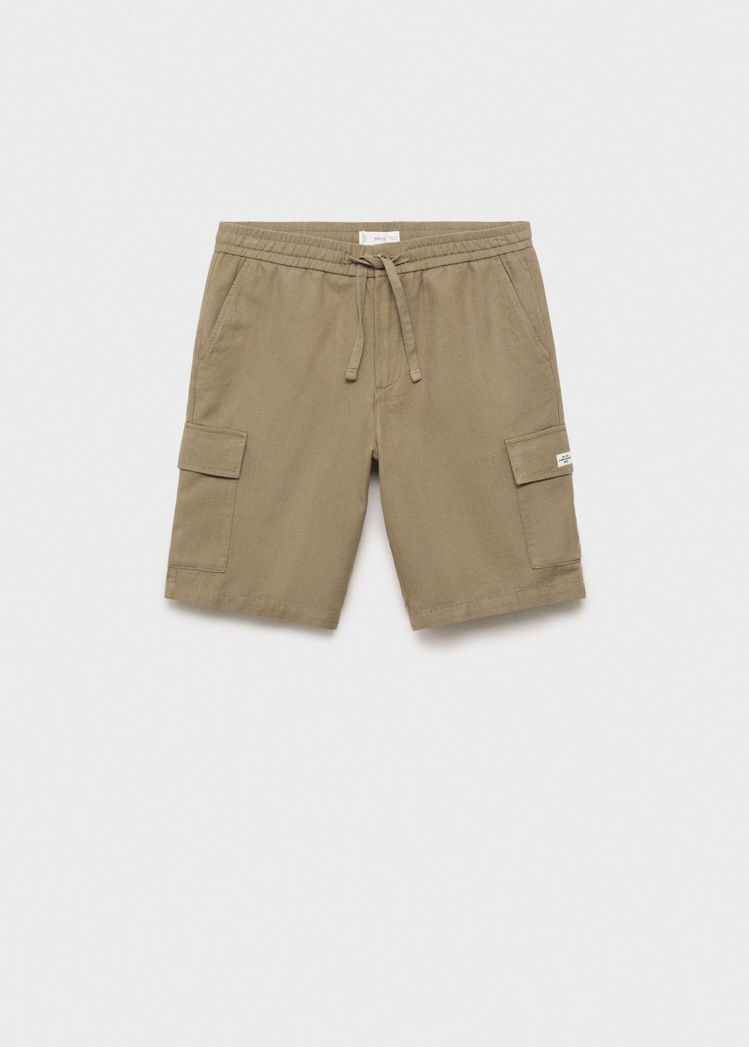 Cotton linen cargo shorts - Article without model