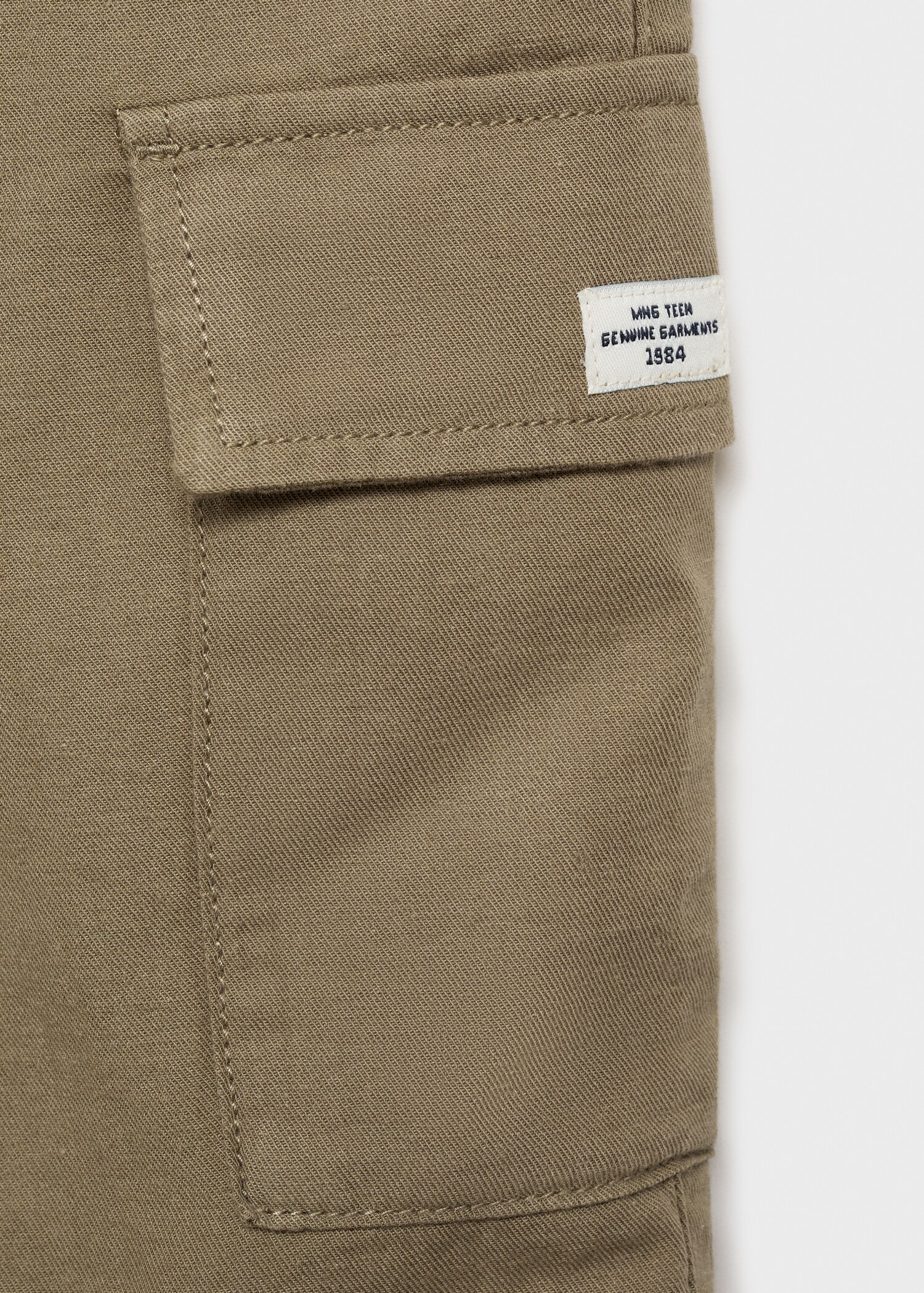 Cotton linen cargo shorts - Details of the article 8