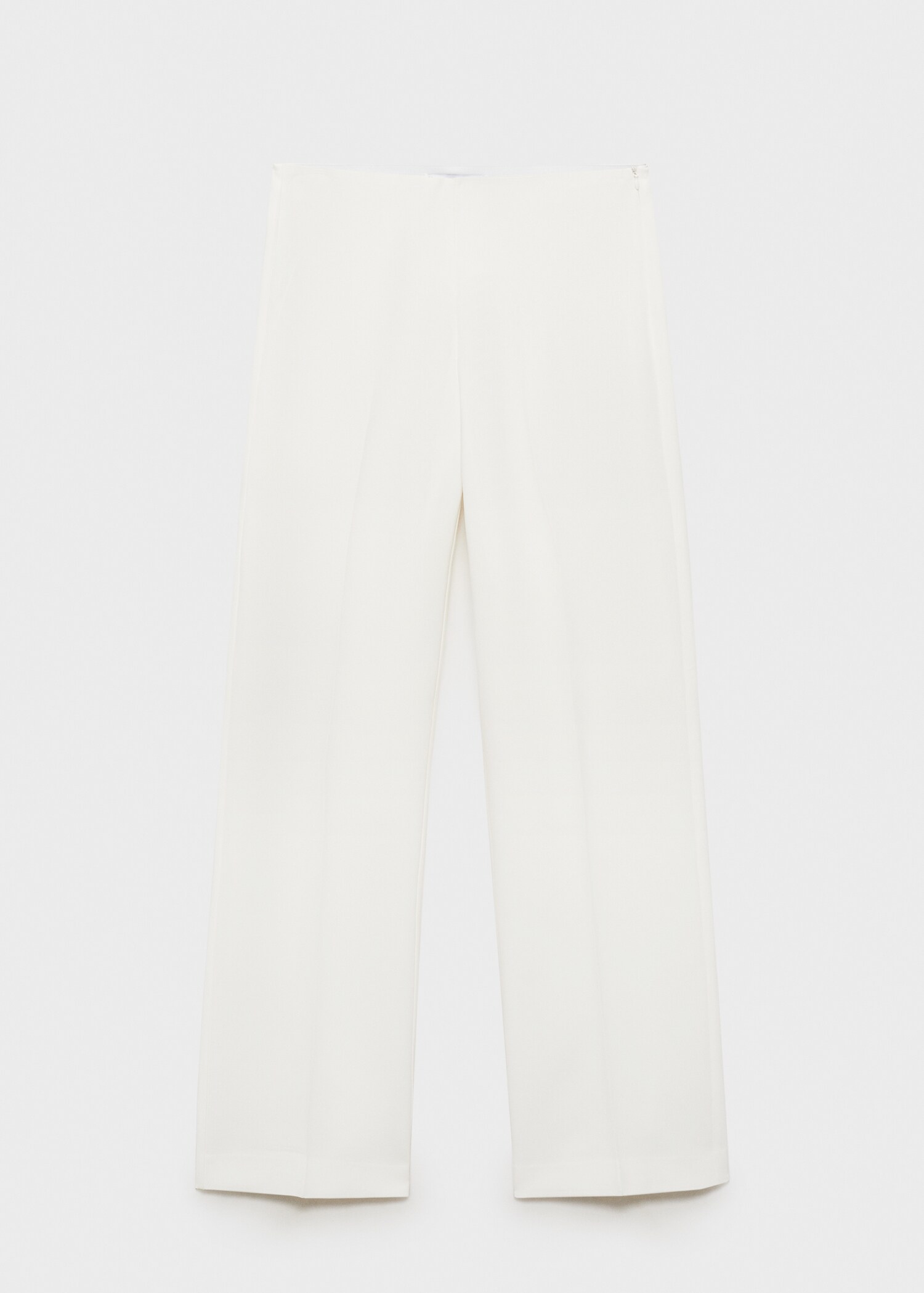 Pantaloni drepți de costum cu talie înaltă - Articol fără model