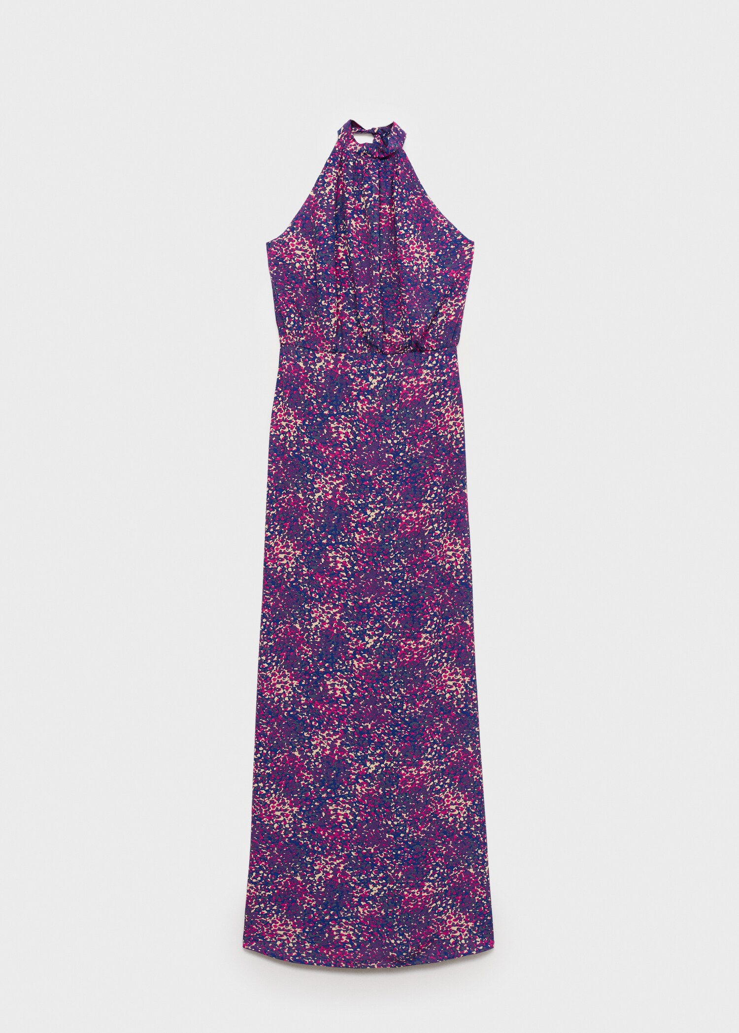 Halter-neck printed dress - Article without model
