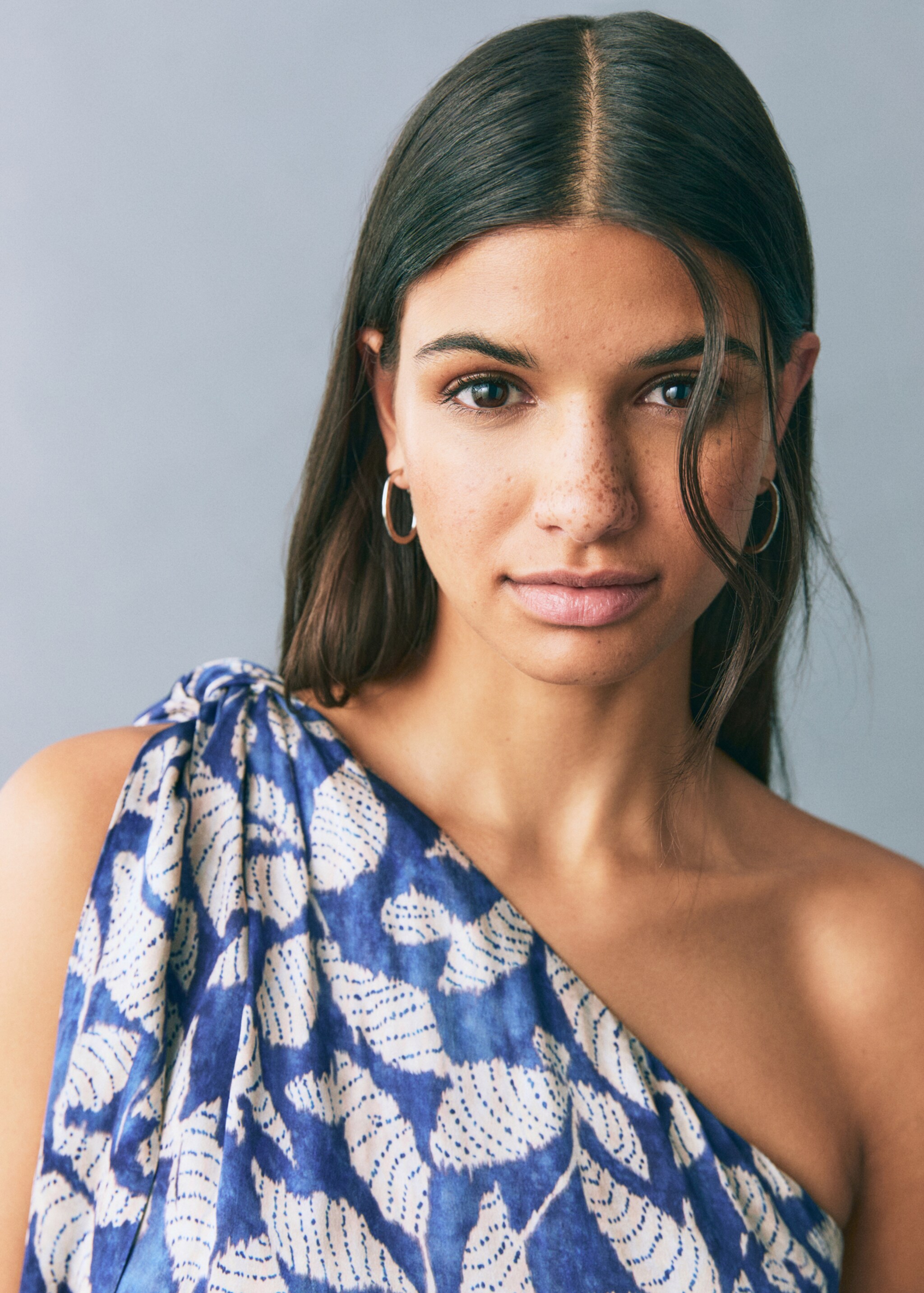 Vestit asimètric estampat - Detall de l'article 1