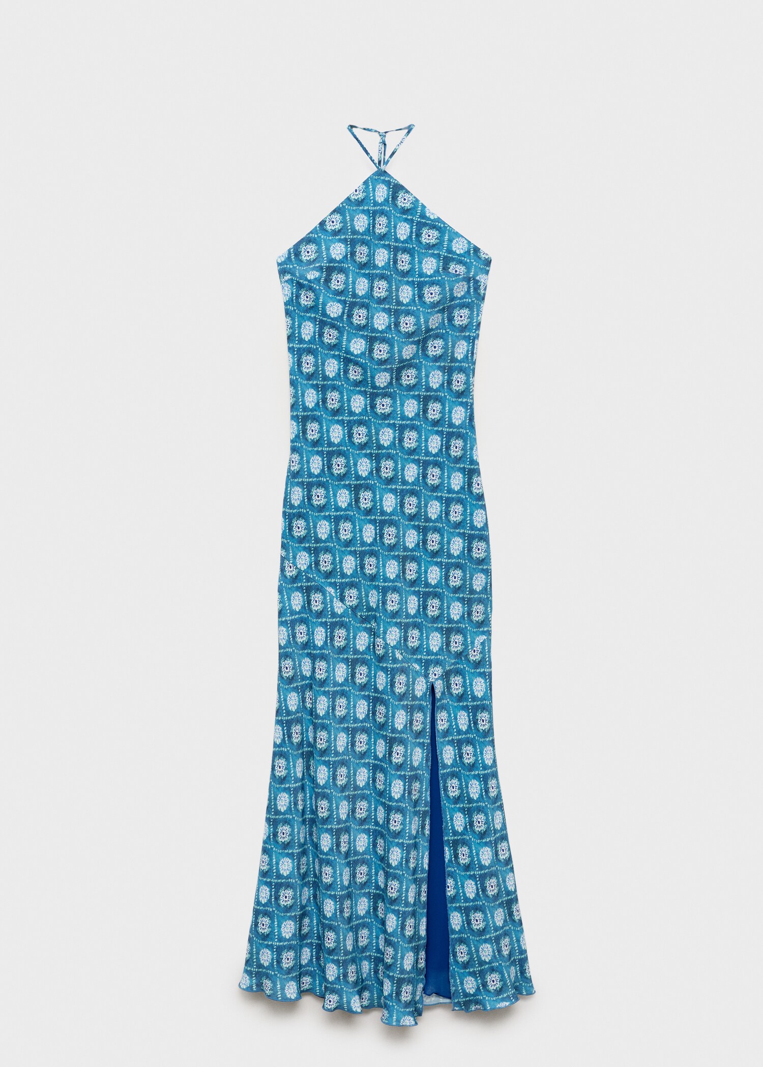 Halter-neck printed dress - Article without model
