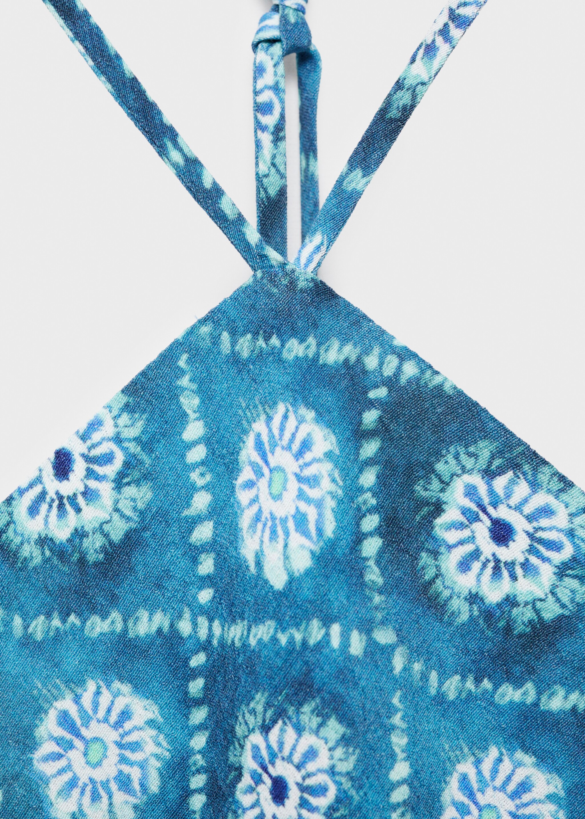 Halter-neck printed dress - Details of the article 8