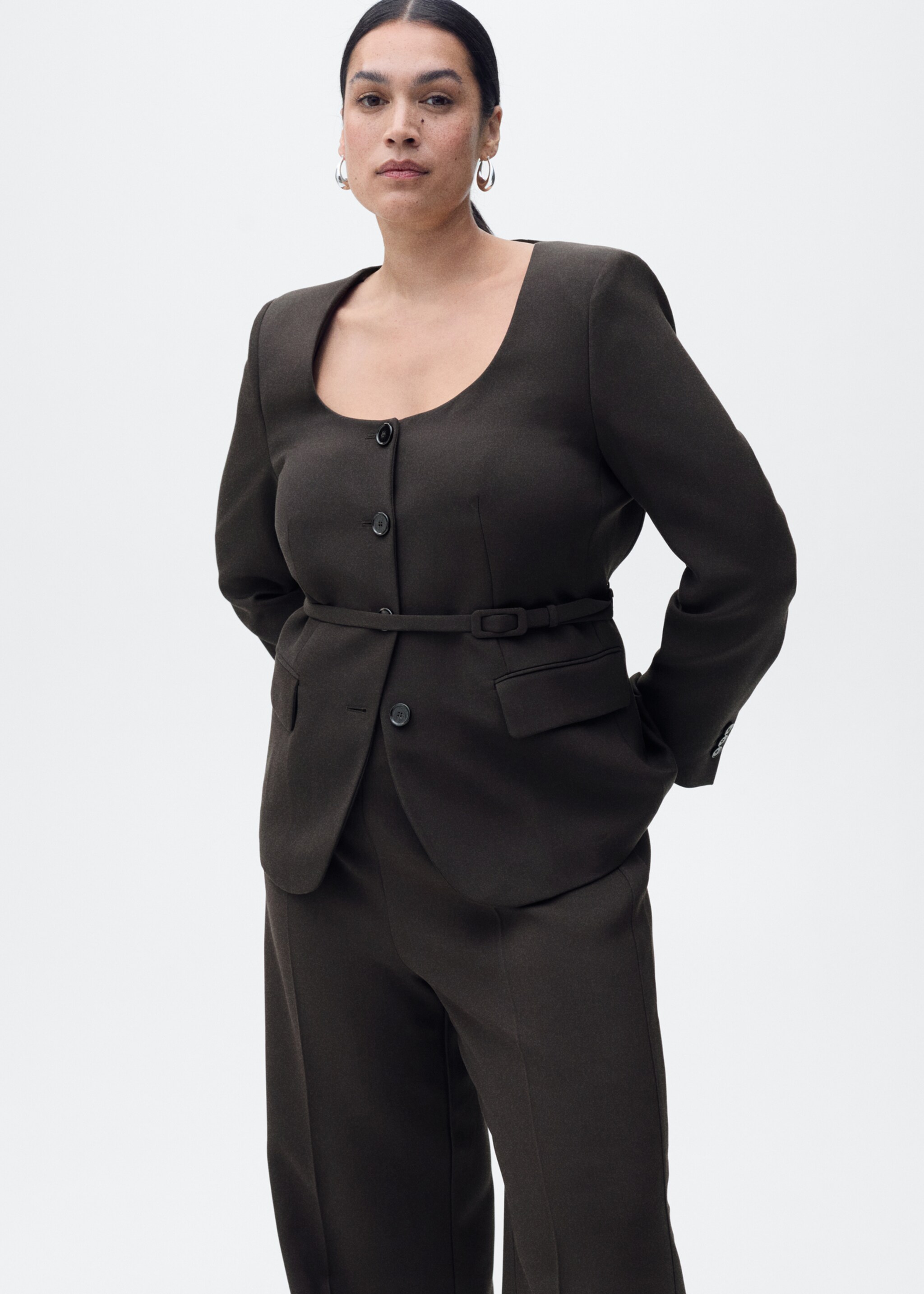 Straight suit trousers - Details of the article 5