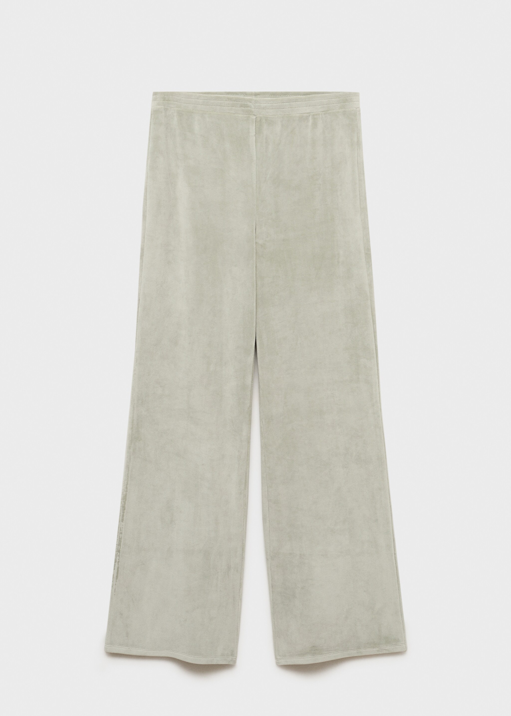 Soft-touch velour trousers - Article without model