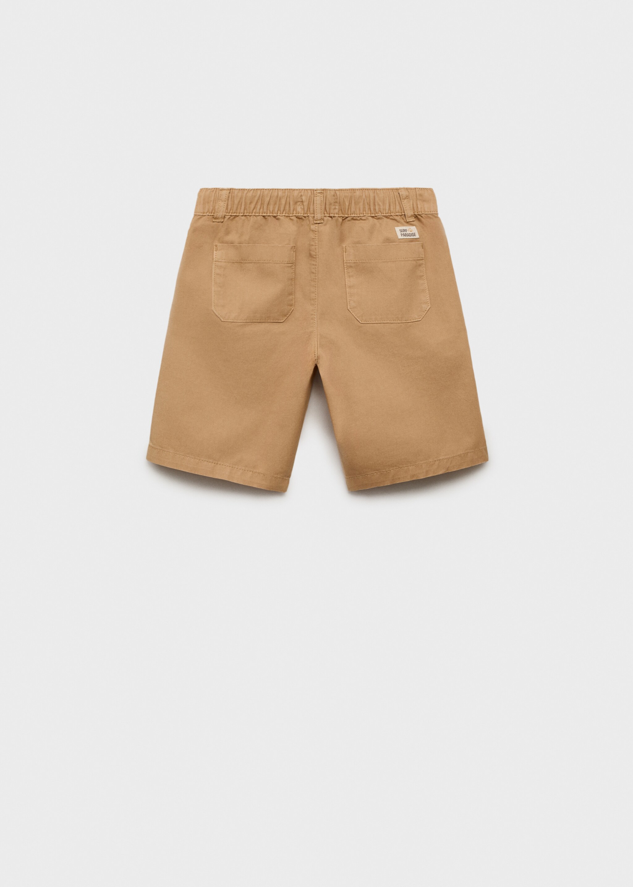 Elastic waist Bermuda shorts - Reverse of the article