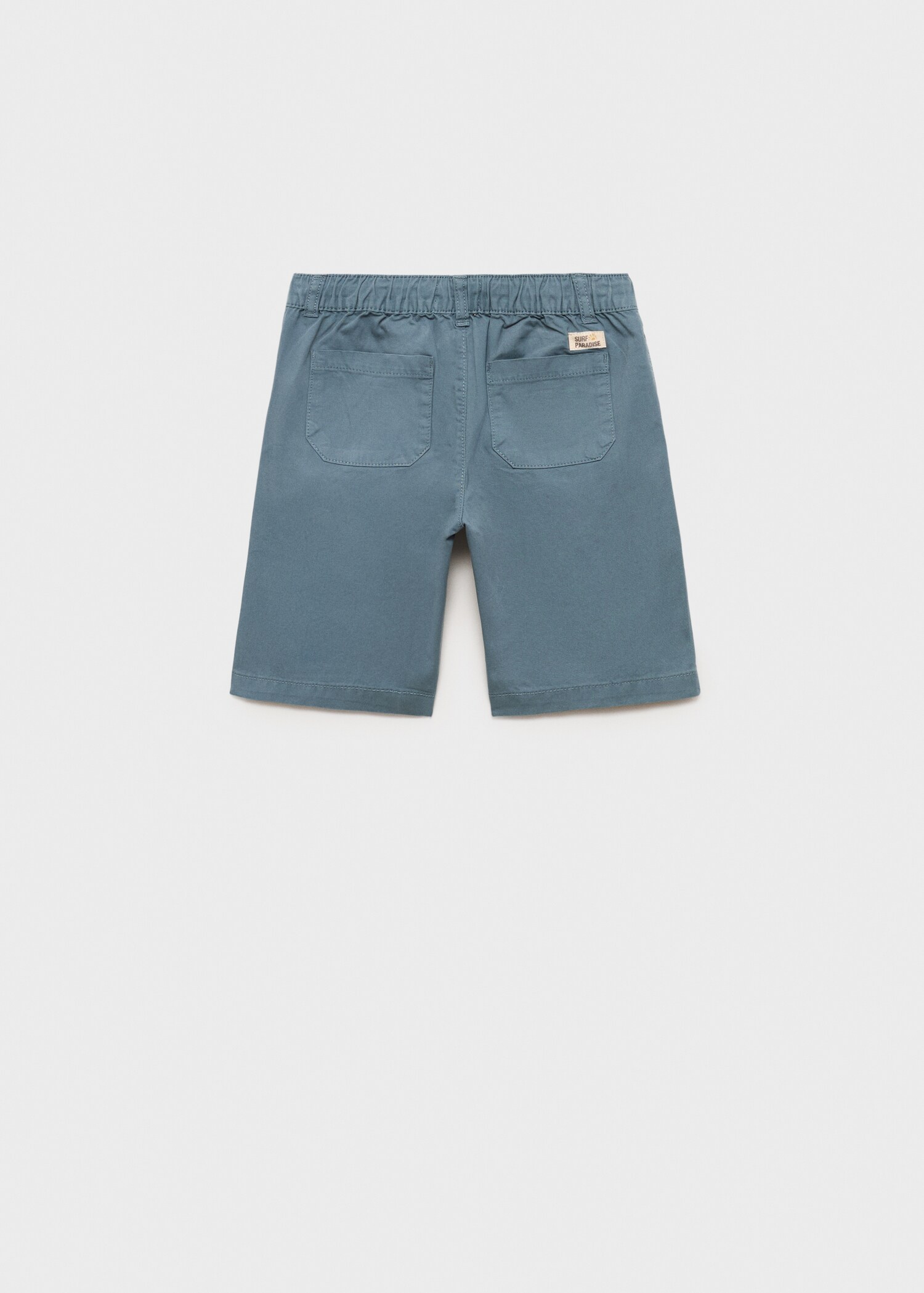Elastic waist Bermuda shorts - Reverse of the article