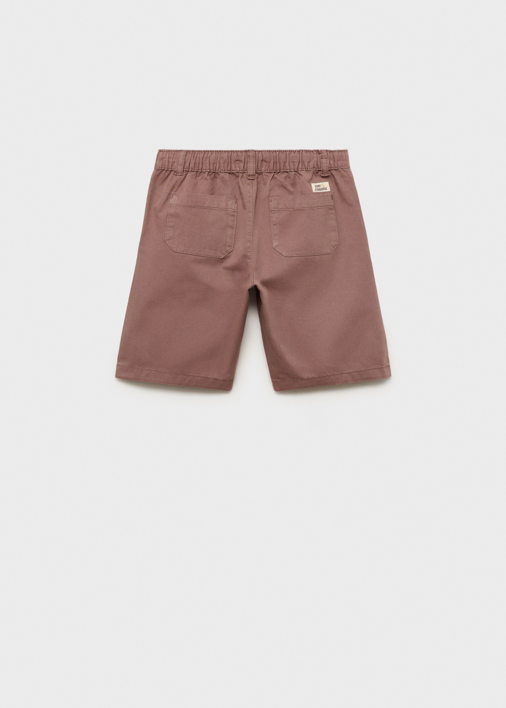 Elastic waist Bermuda shorts - Reverse of the article