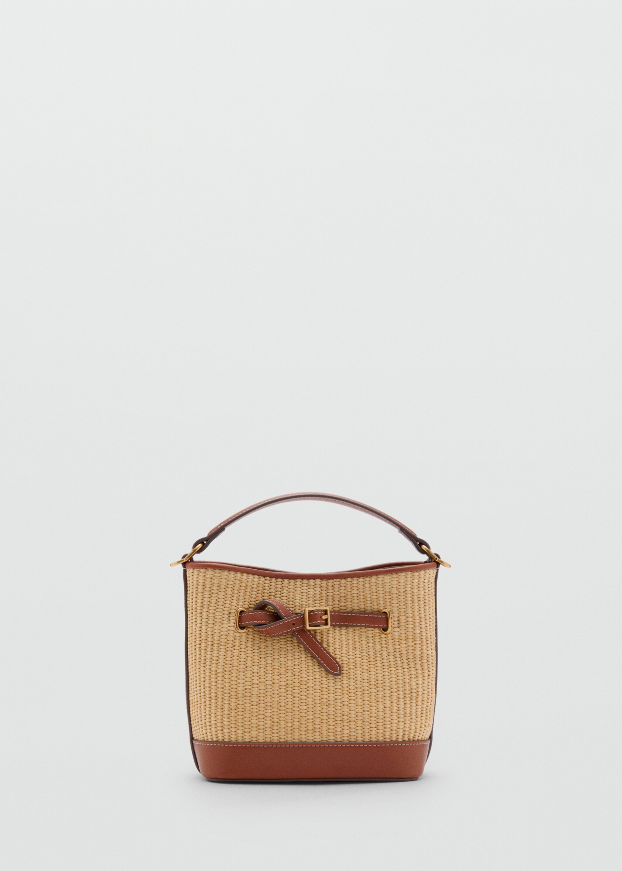 Bucket Bag mit Raffia-Effekt - Artikel ohne Model