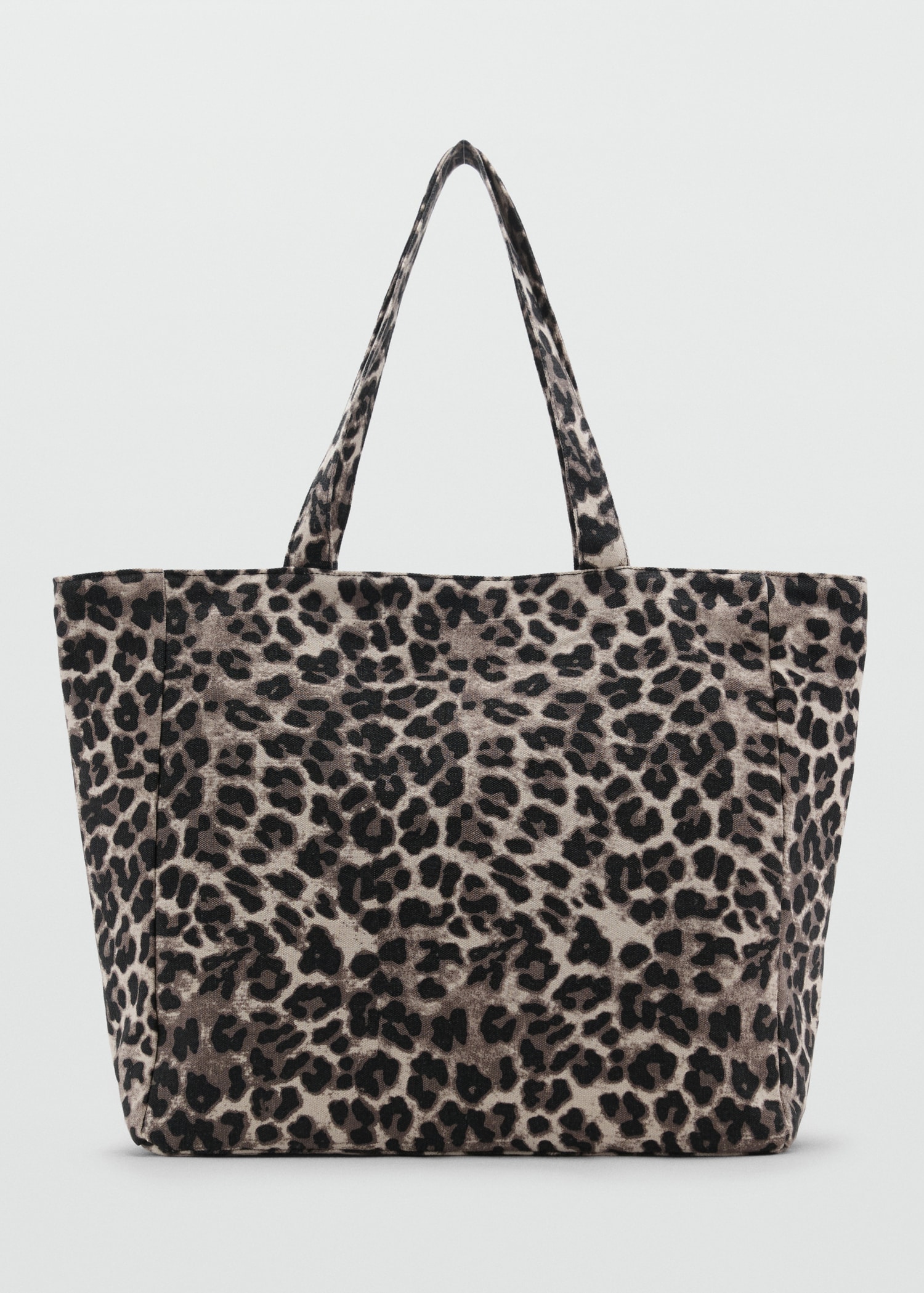 Animal Print Bolso Negro Y Leopardo Bolso Shopper Animal Print