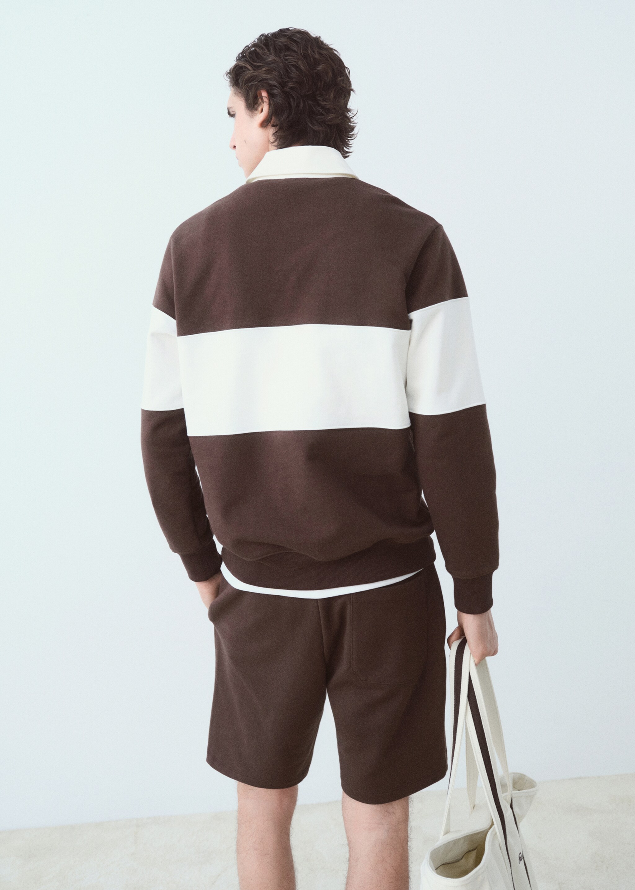 Sudadera polo rayas - Reverso del artículo