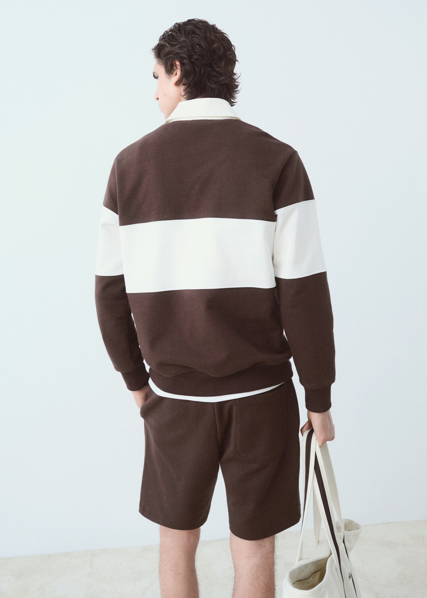 Sudadera polo rayas - Reverso del artículo
