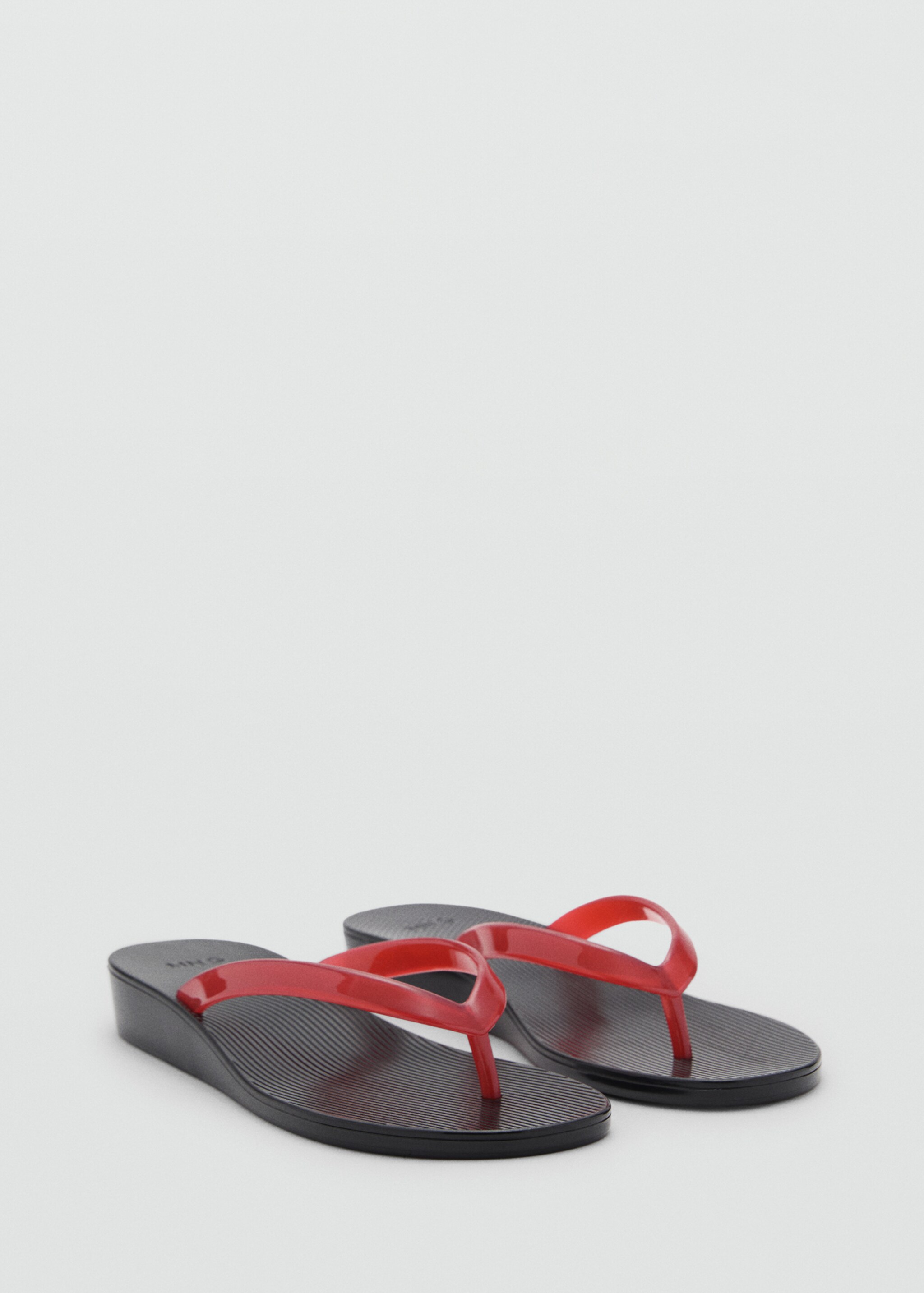 Open-back sandals with strap - Medium plane