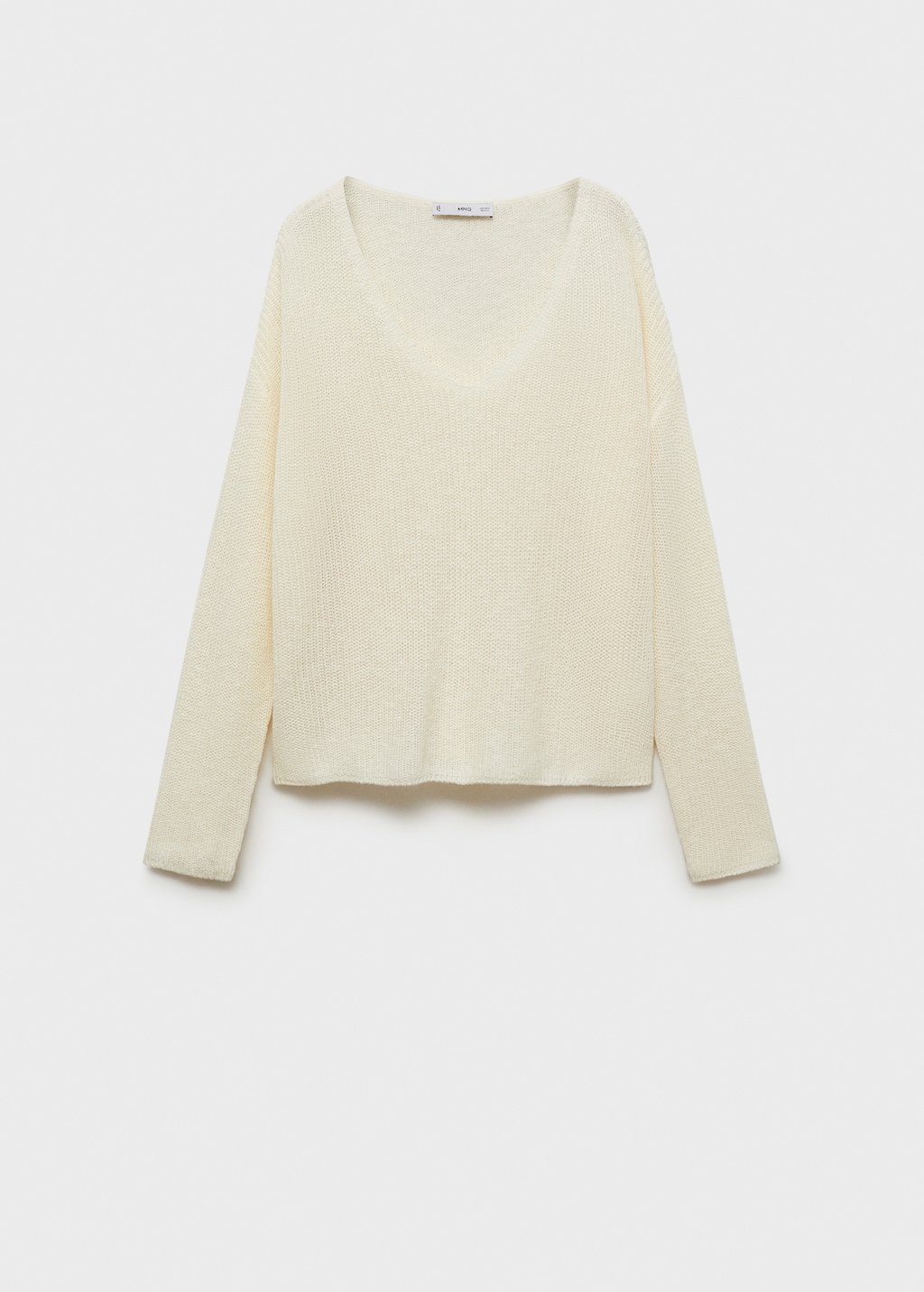 V-neck knit sweater - image 5