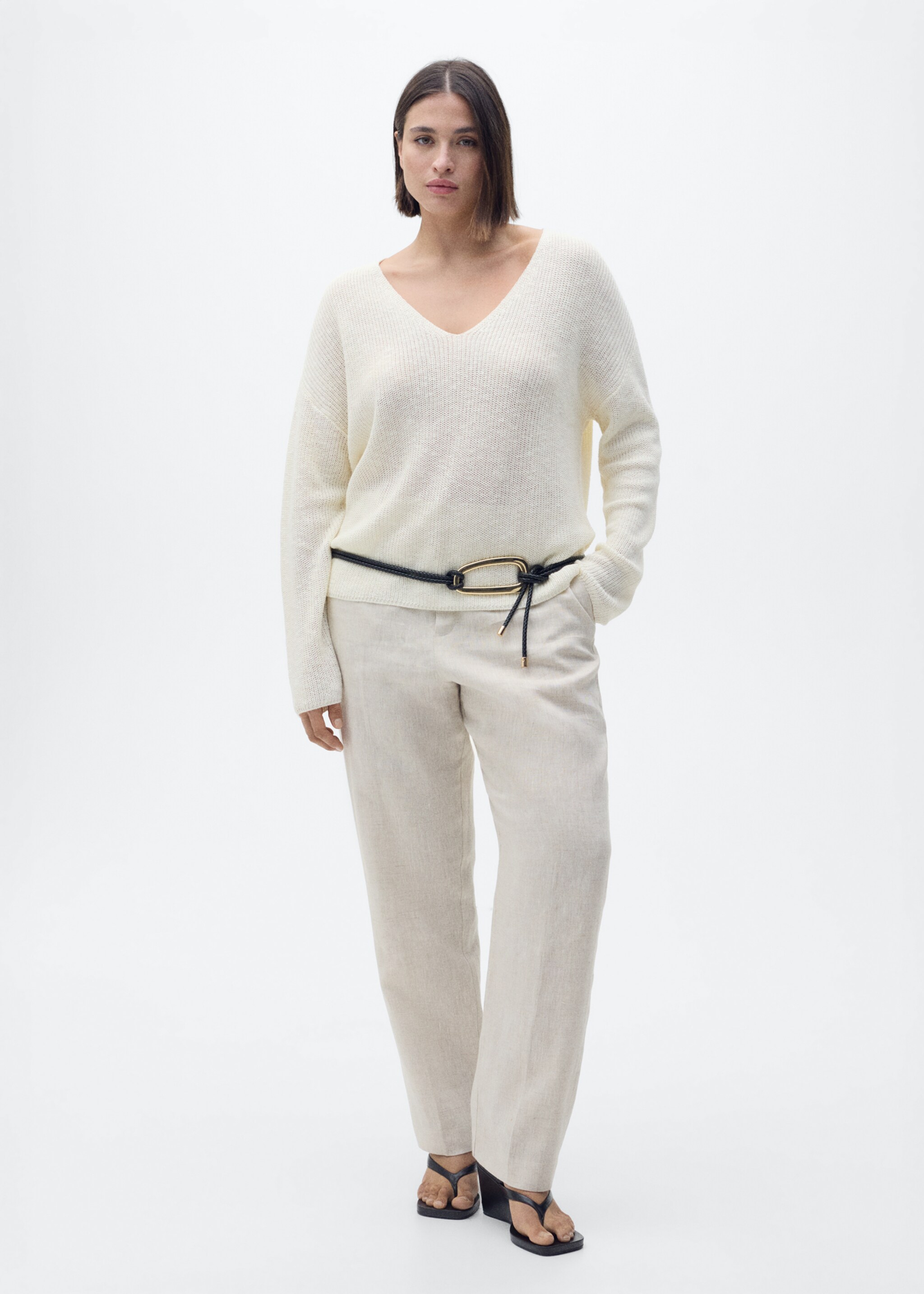 Pull-over maille col en V - Détail de l'article 3