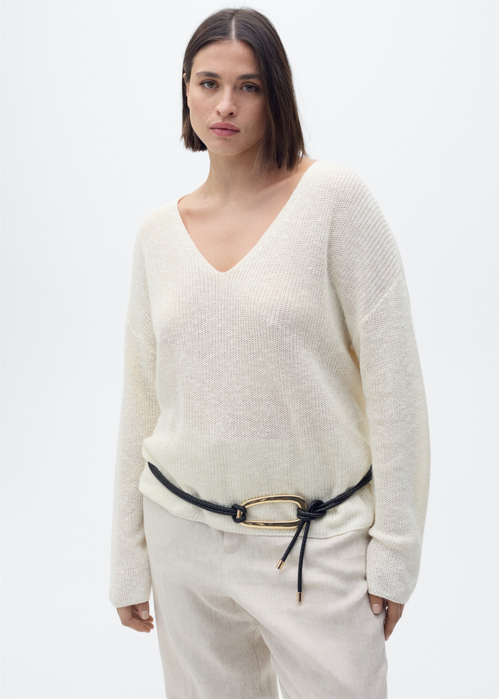 Pull-over maille col en V - Détail de l'article 5