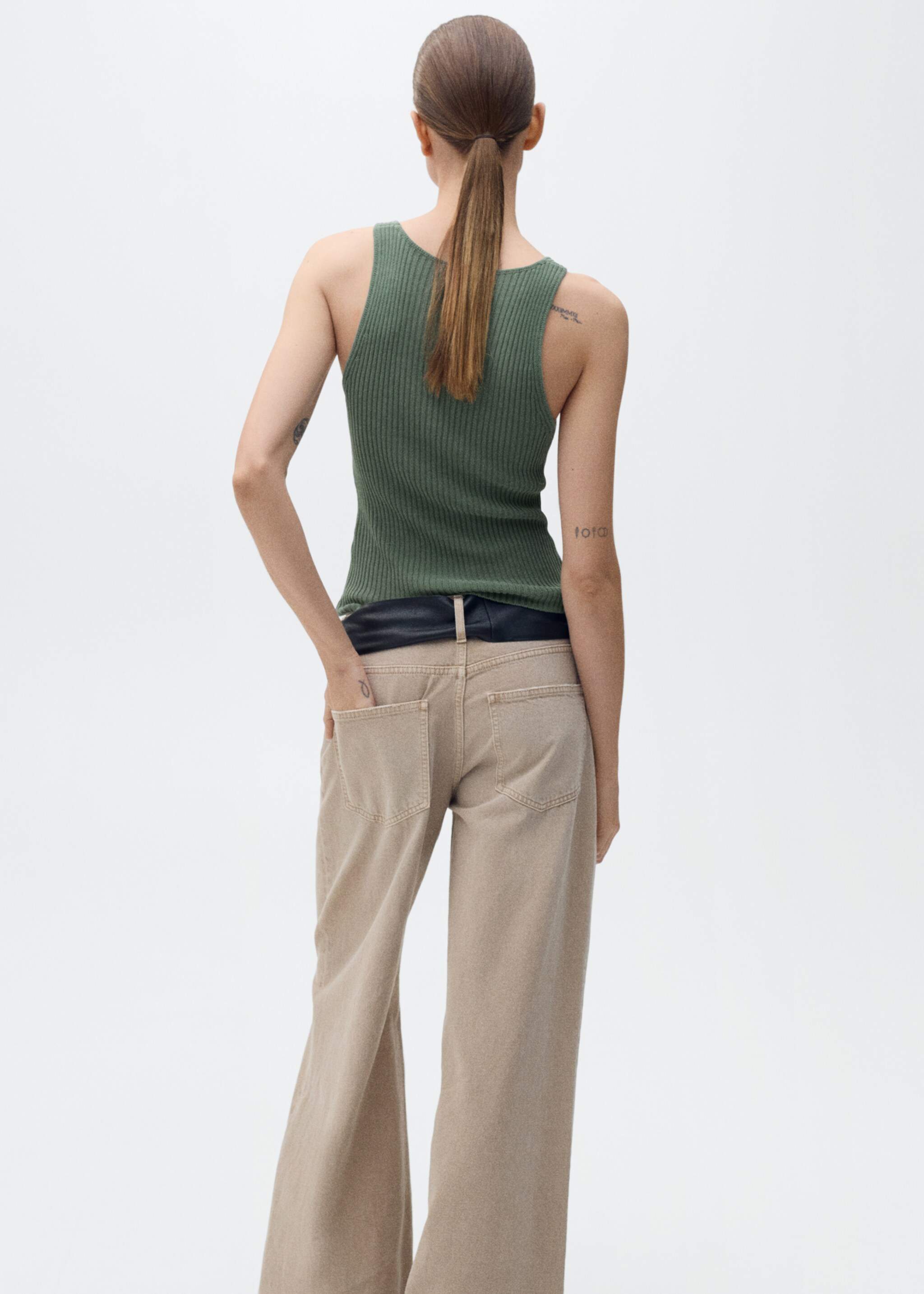 Chunky rib-knit top - Reverse of the article