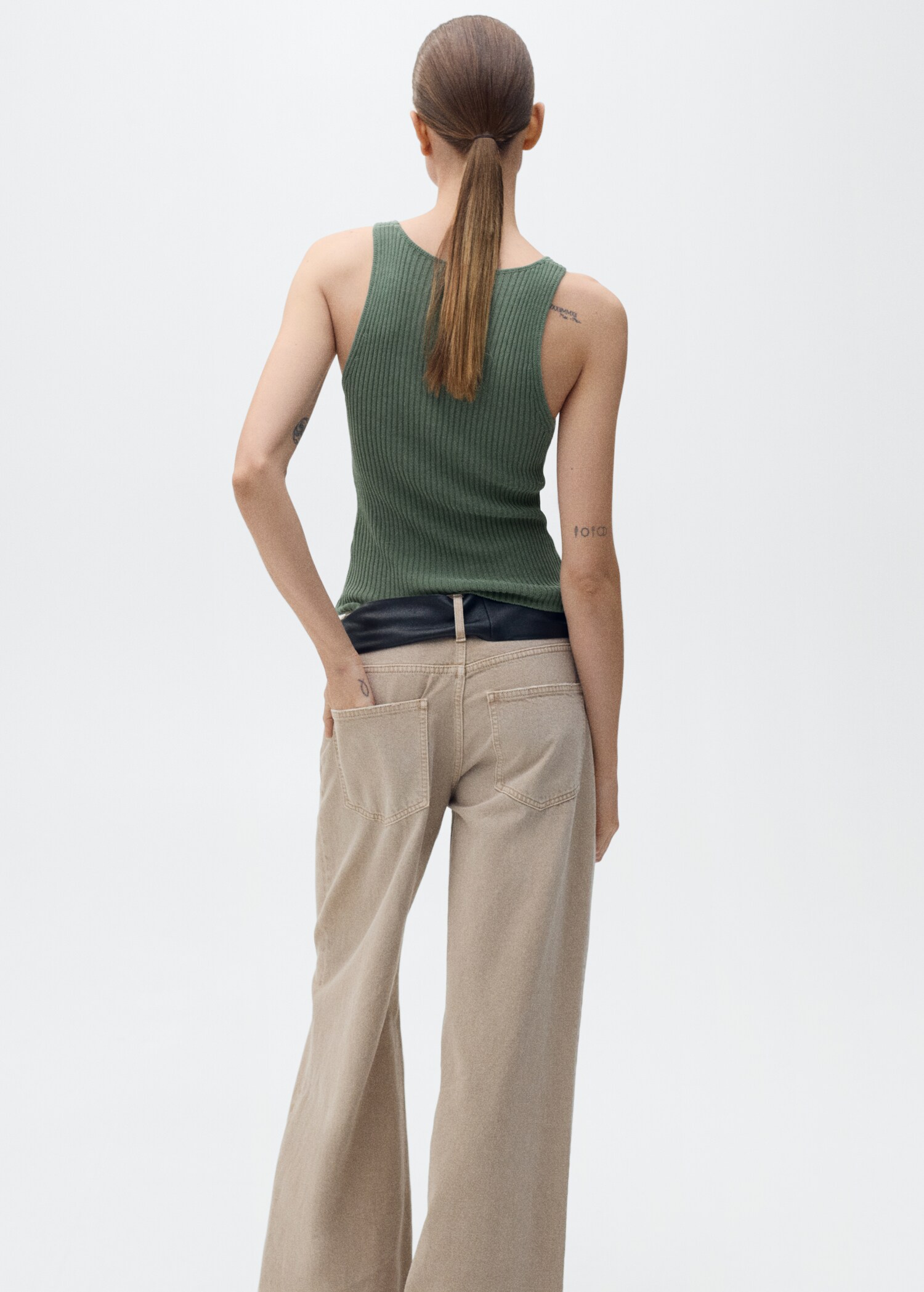 Chunky rib-knit top - Reverse of the article