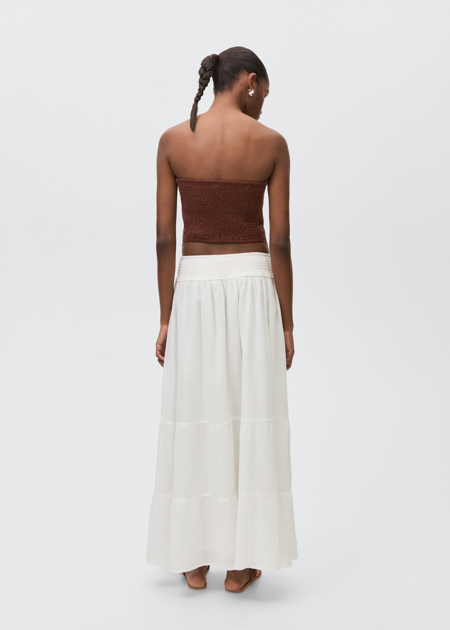 Ruffled long skirt - Reverse of the article