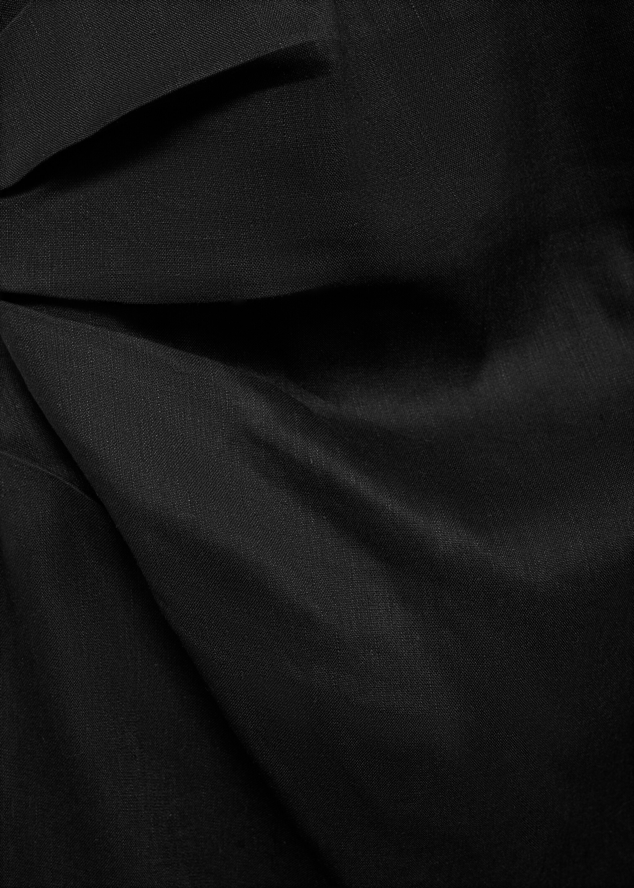 Gaun linen asimetris - Rincian barang 8