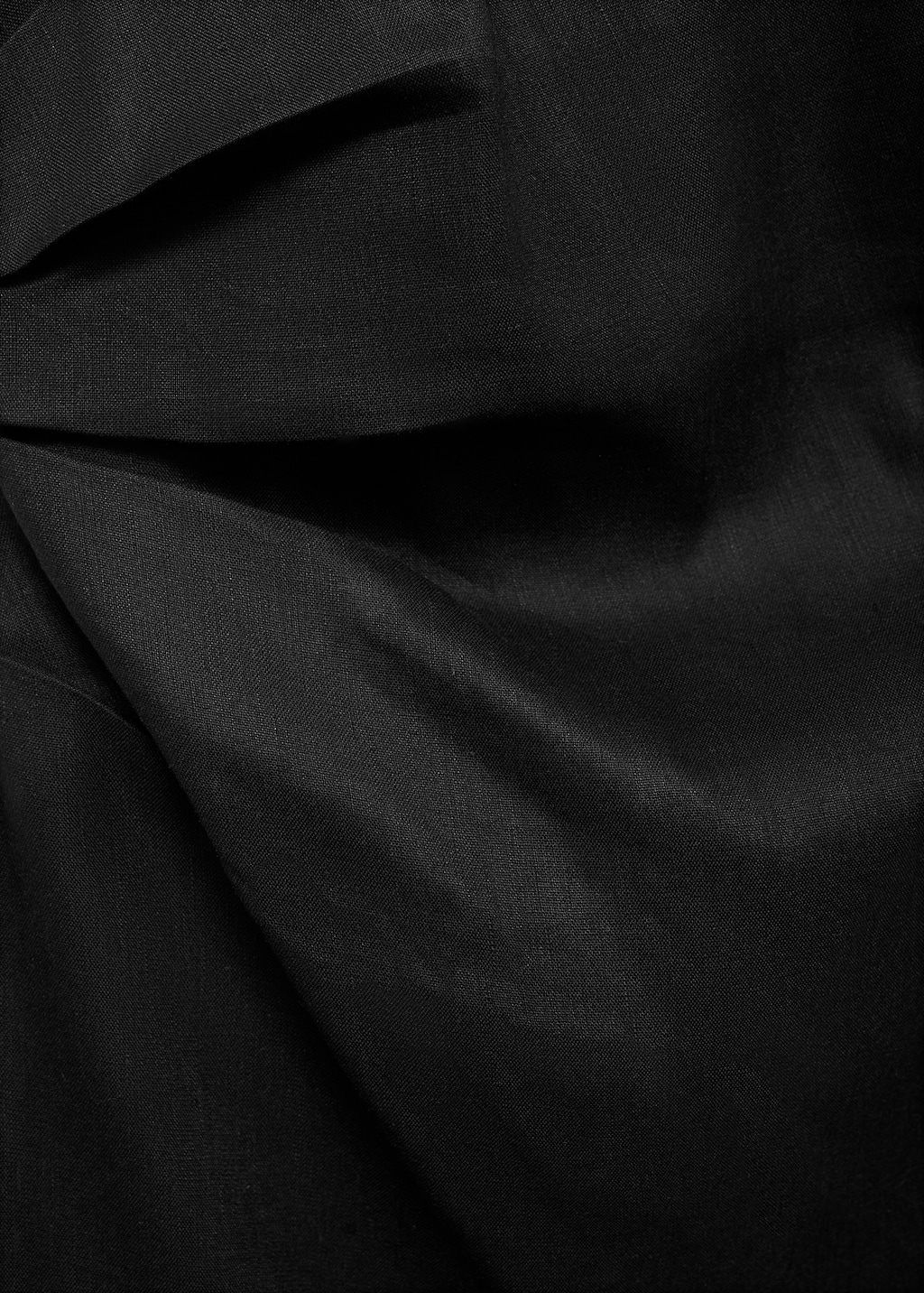 Asymmetrical linen dress