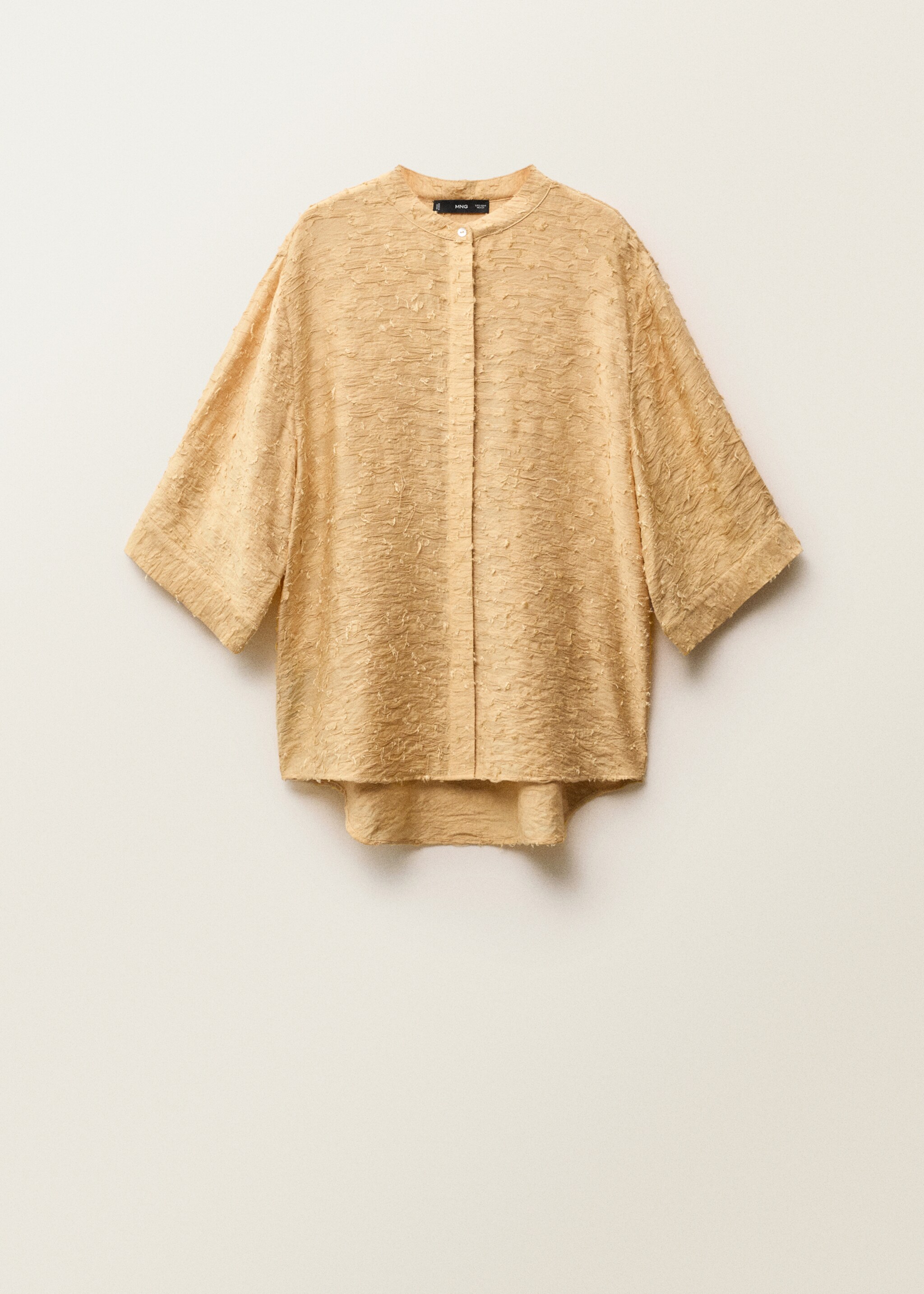 Oversized blouse met textuur - Artikel zonder model