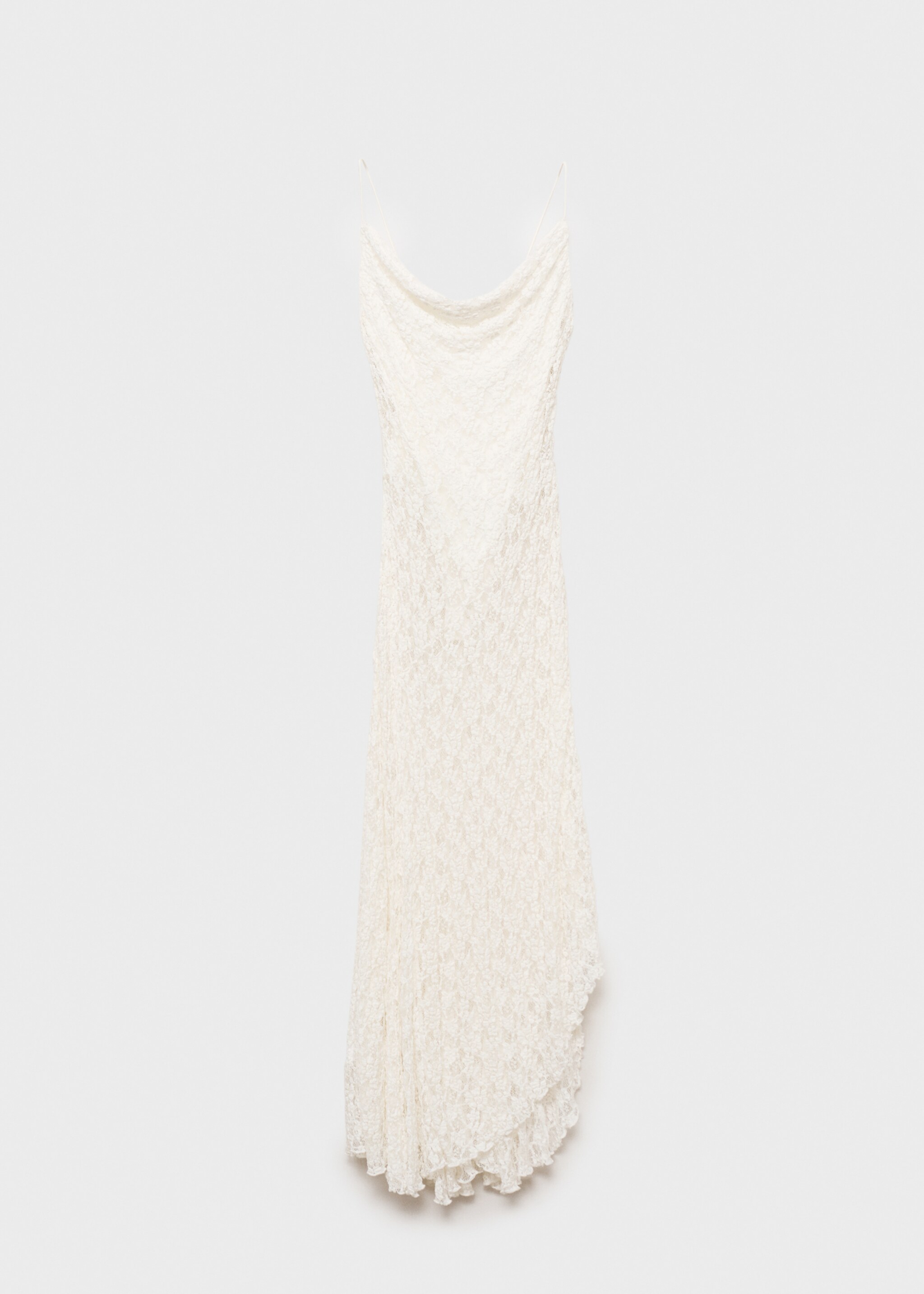Lace dress with draped neck - Article without model