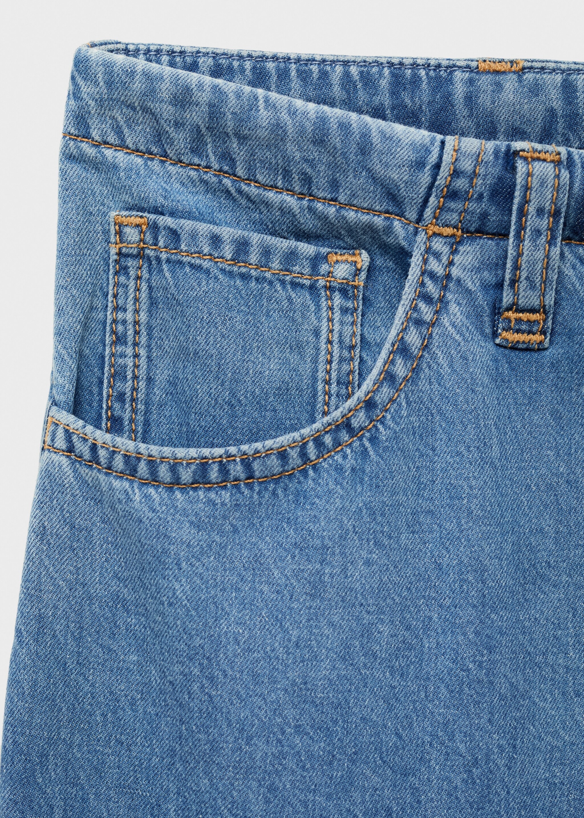 Celana panjang denim wideleg bersabuk - Rincian barang 8