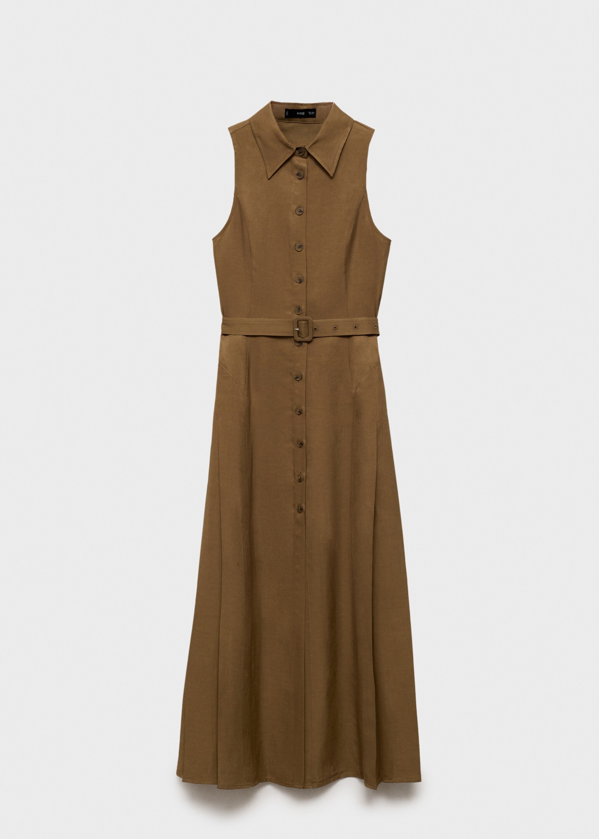 Linen shirt dress with belt - Article without model