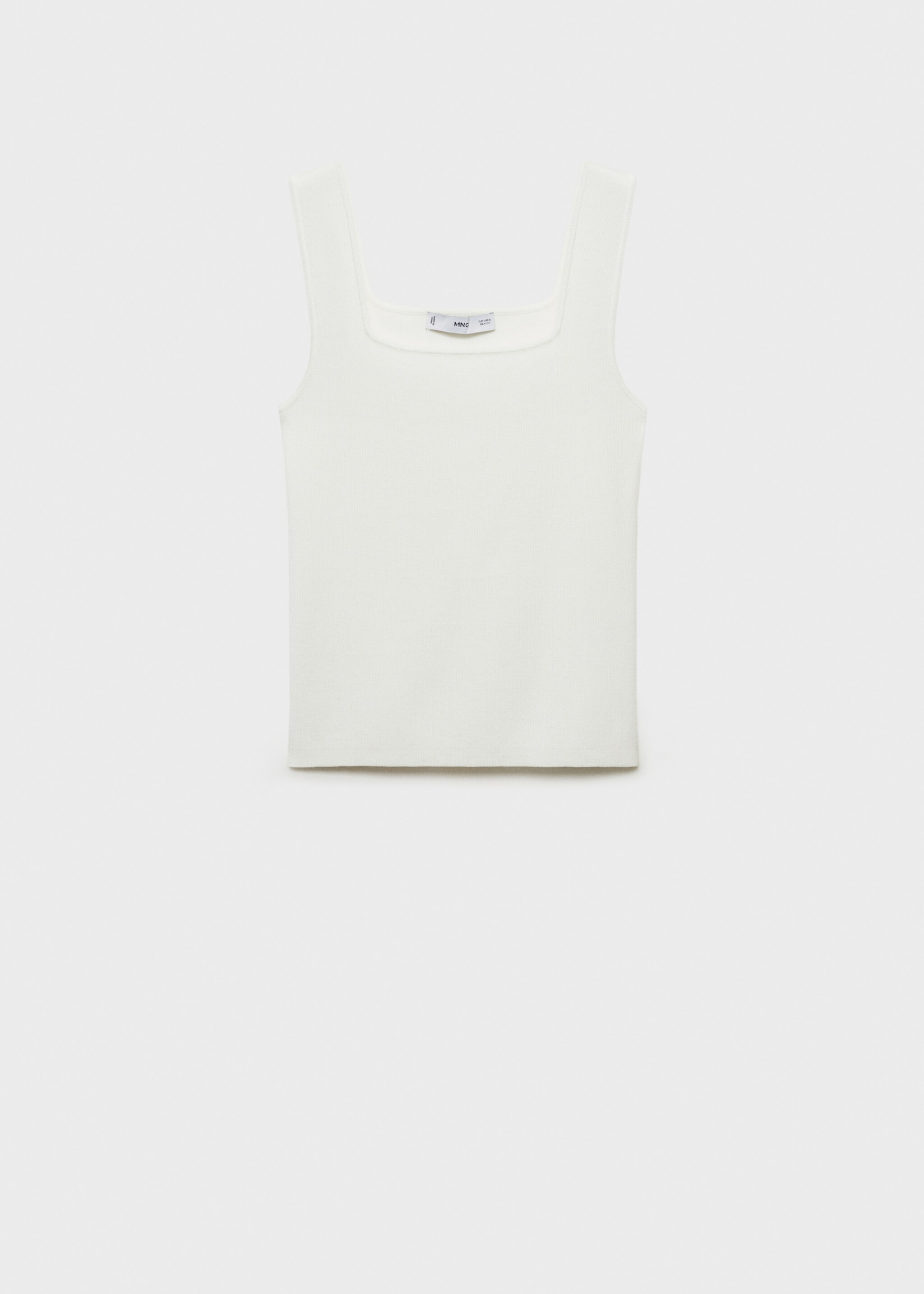 Top punto fino cuello escotado - Artículo sin modelo