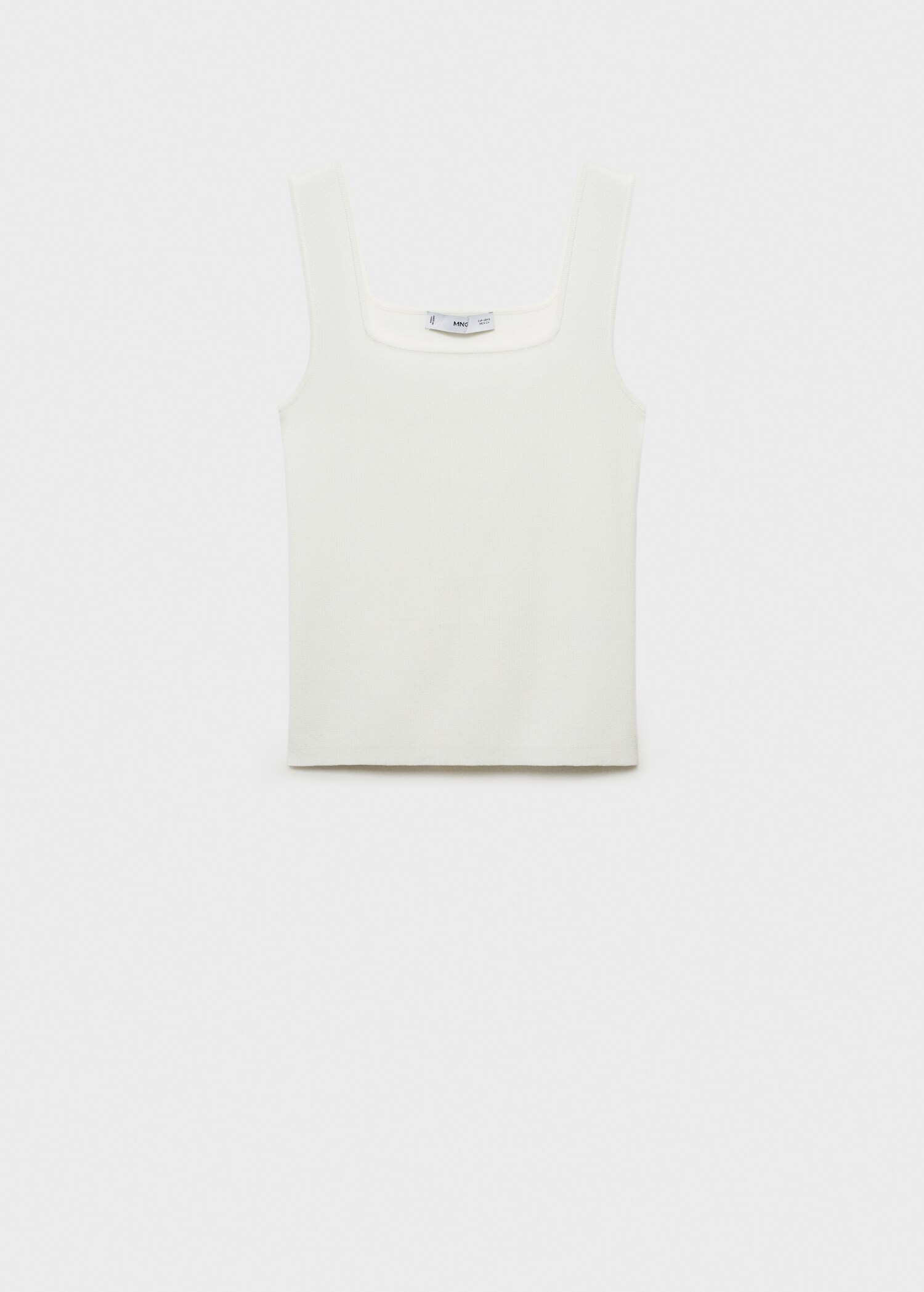 Top in maglia sottile con scollo profondo - Articolo senza modello