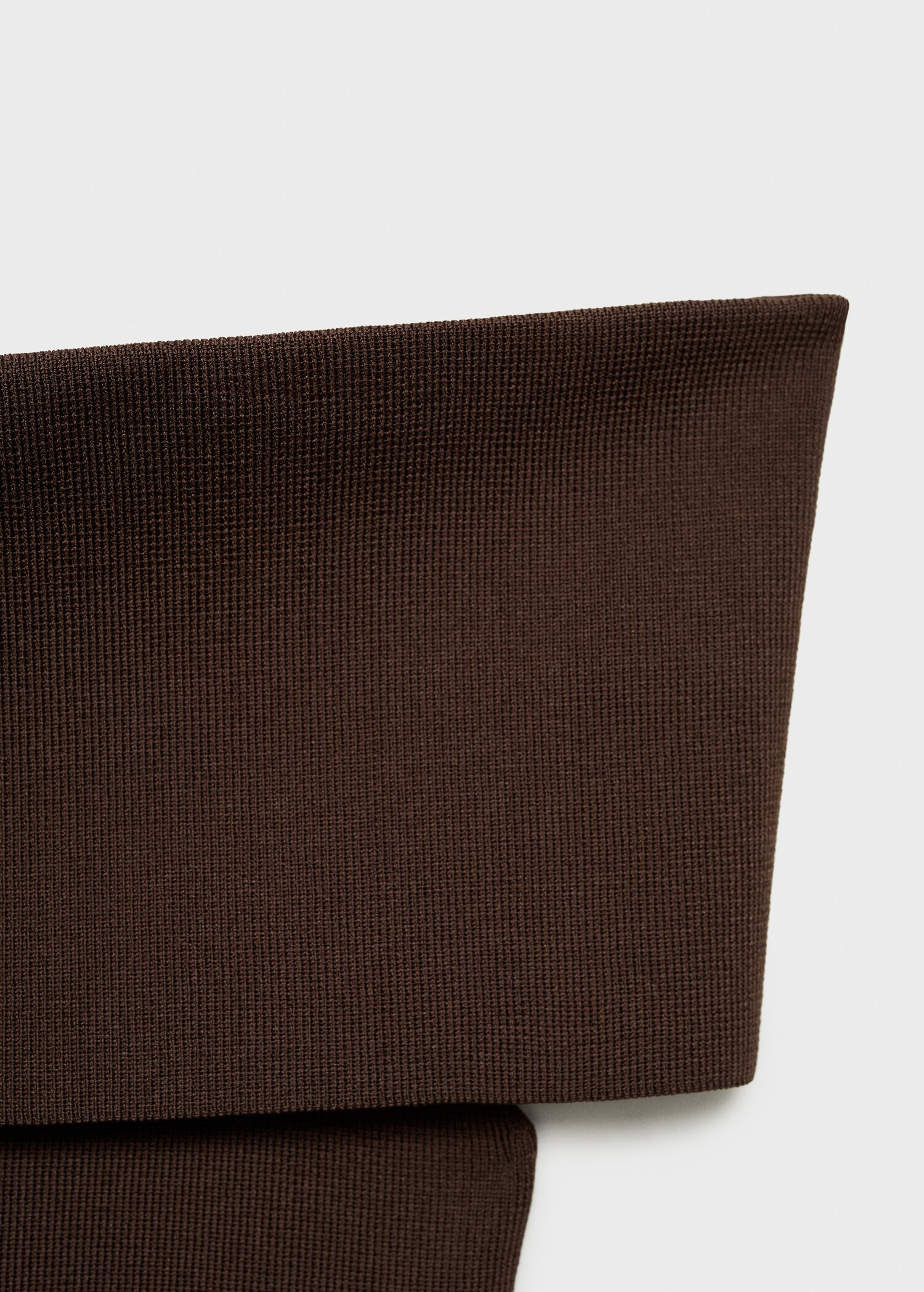 Off-the-shoulder knitted top - Details of the article 0