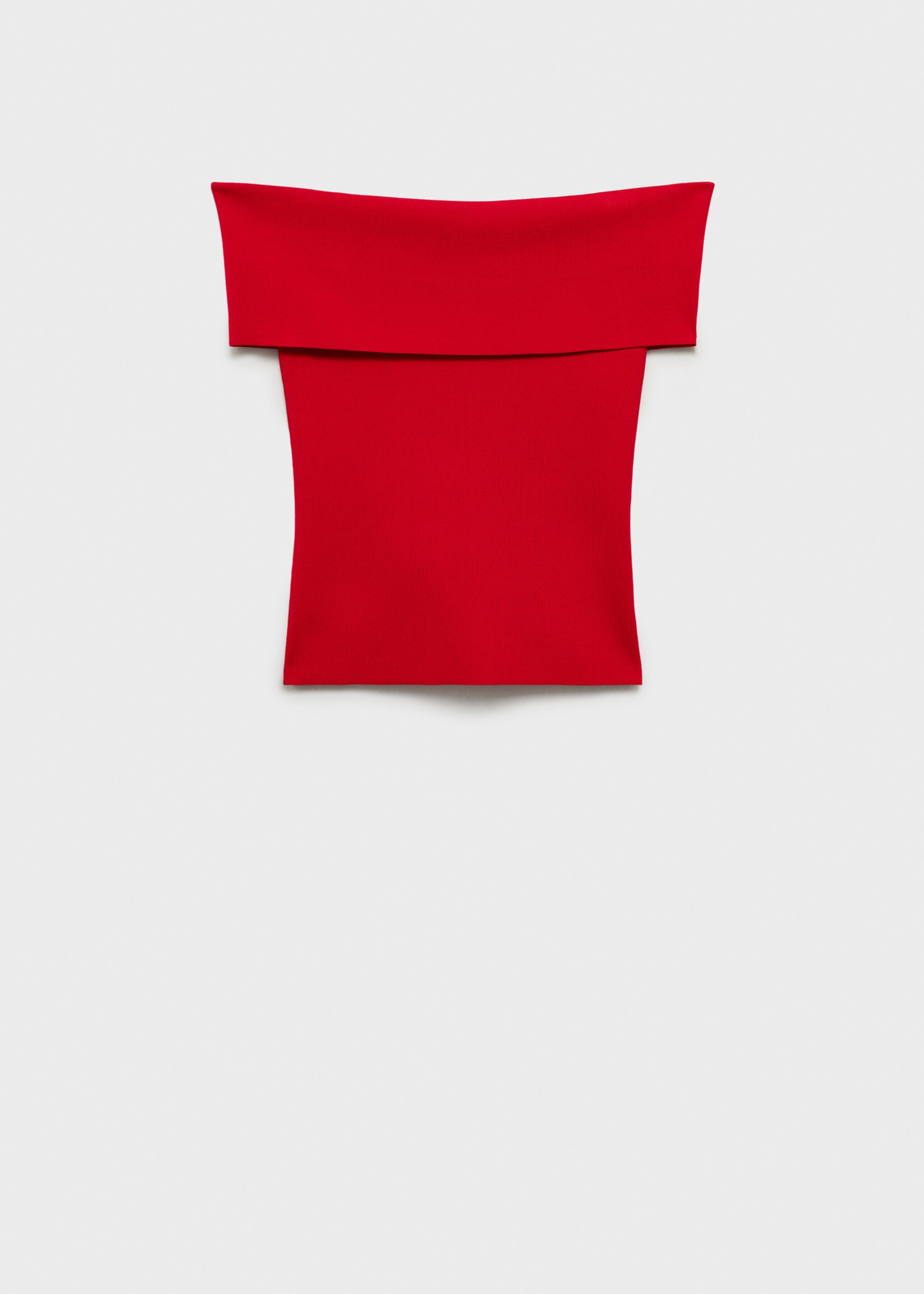 Off-the-shoulder knit top - Article without model