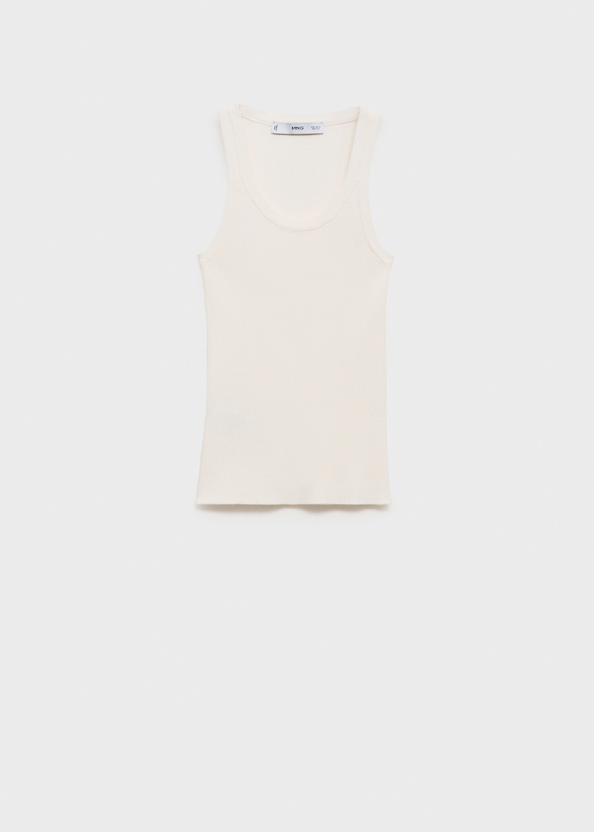 Ribbed knit top - Article without model
