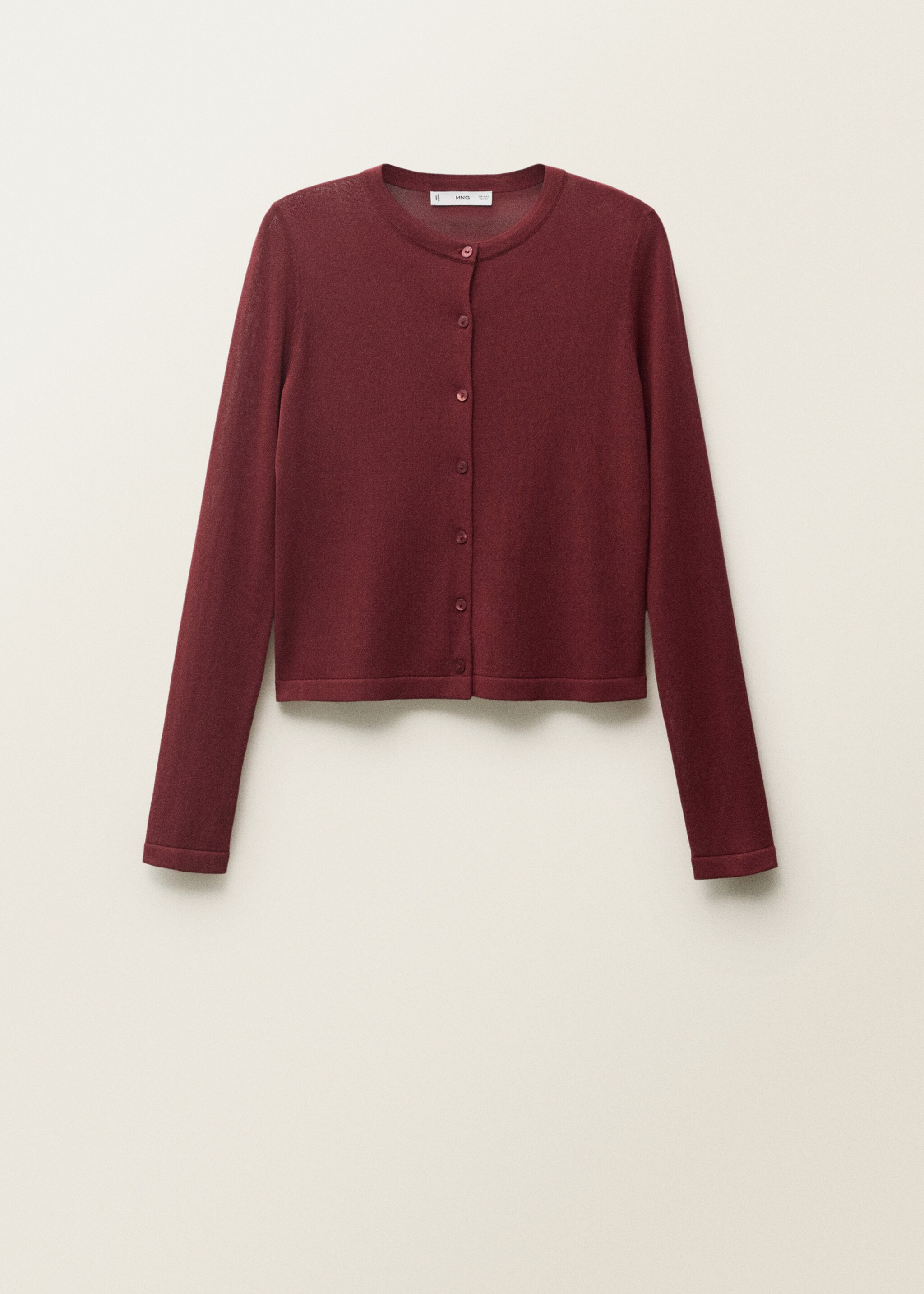 Straight button cardigan - Article without model