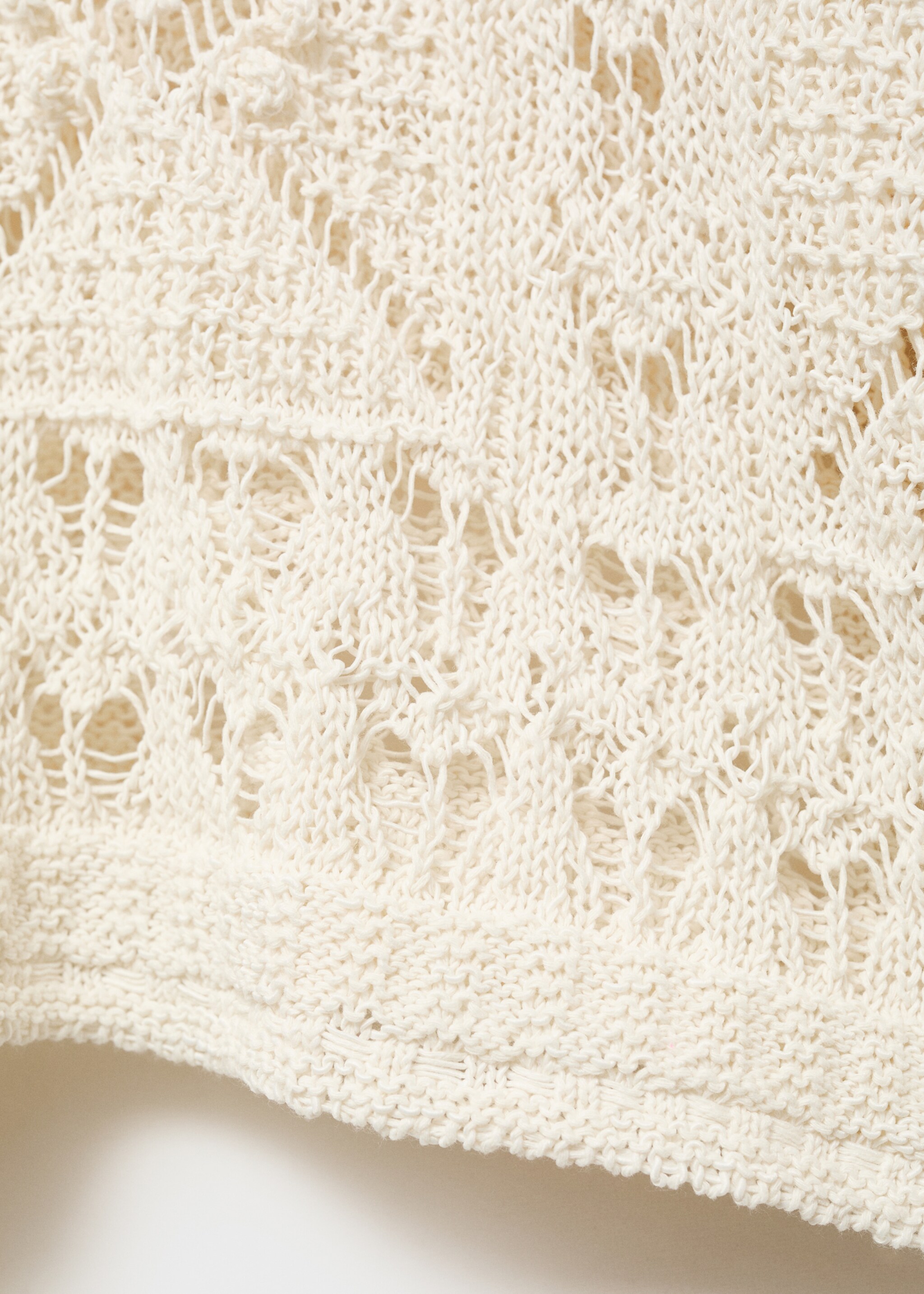 Oversized openwork knitted sweater - Details of the article 0