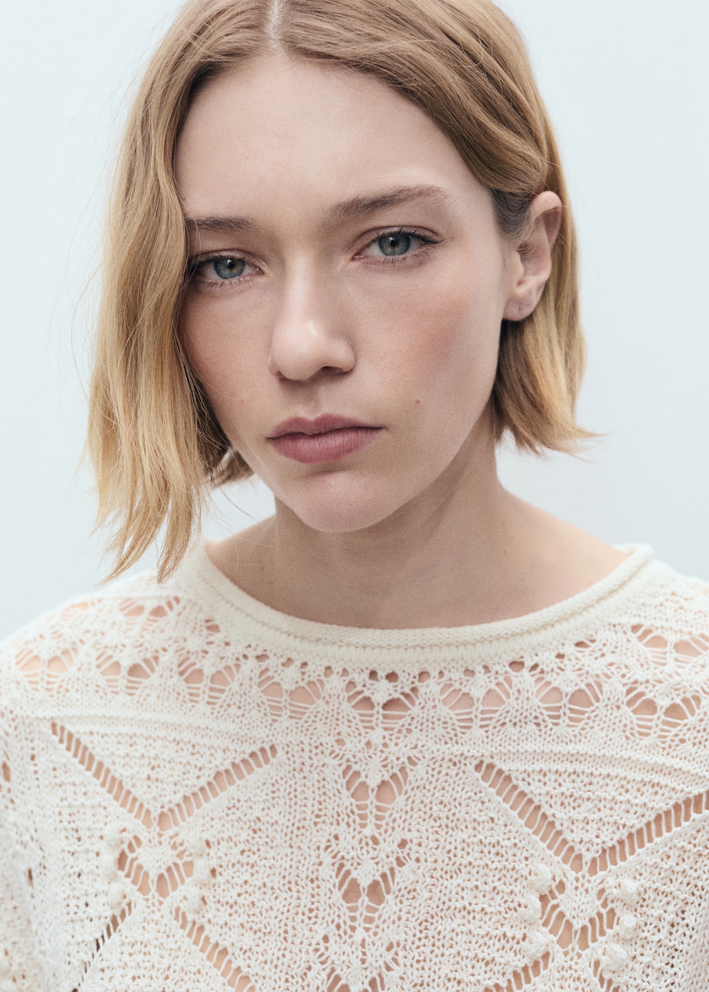 Oversized openwork knitted sweater - Women | MANGO Canada Oversized openwork knitted sweater - Women | MANGO Canada