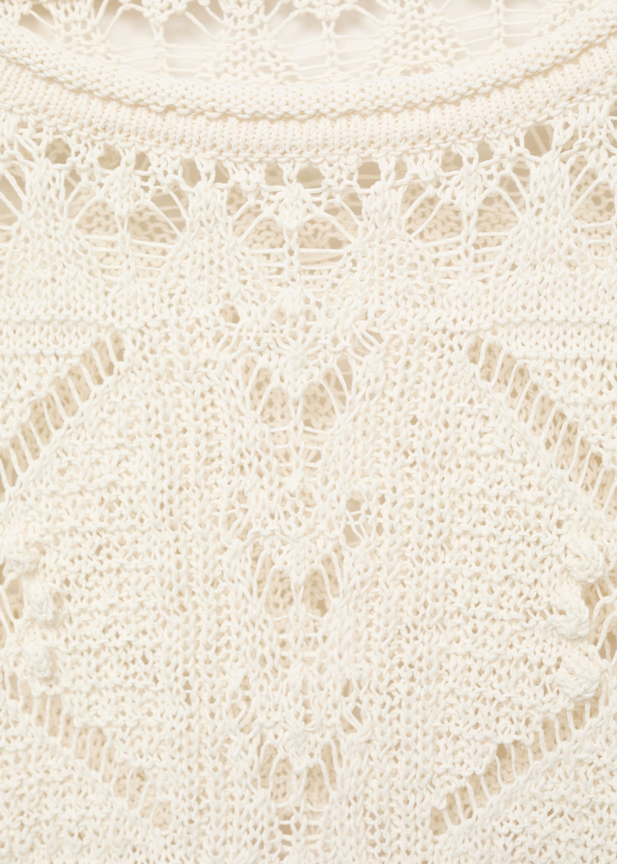 Oversized openwork knitted sweater - Details of the article 8