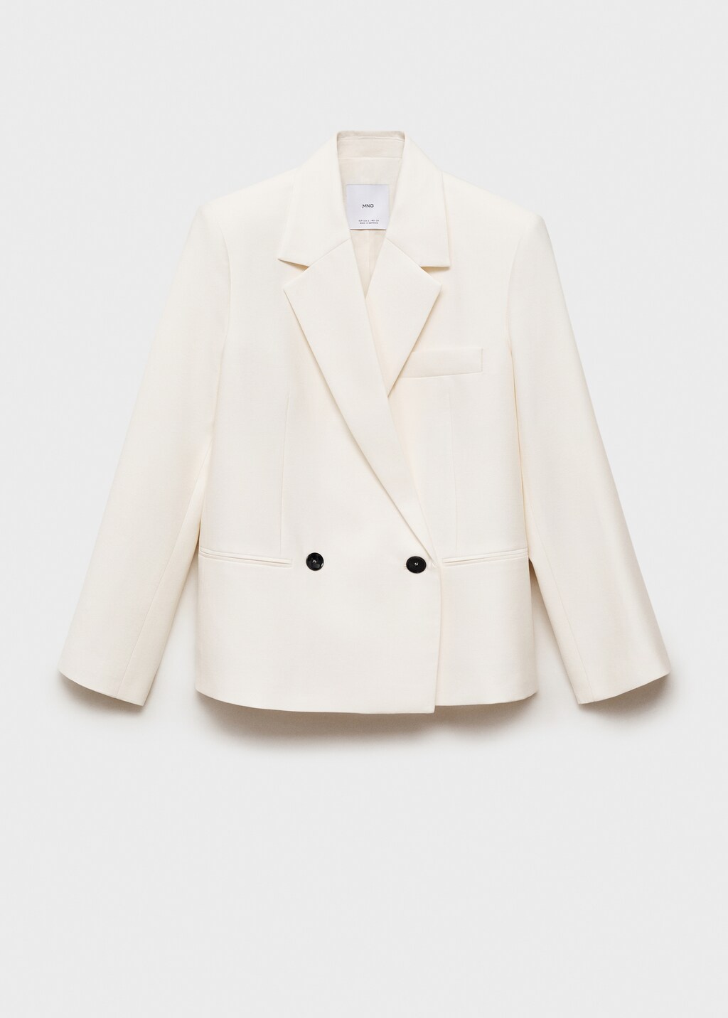 Mango Contrasting double-breasted blazer thumbnail