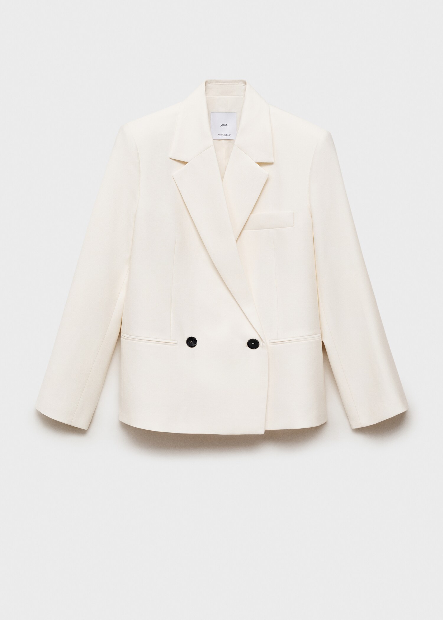 Contrasting double-breasted jacket - Article without model