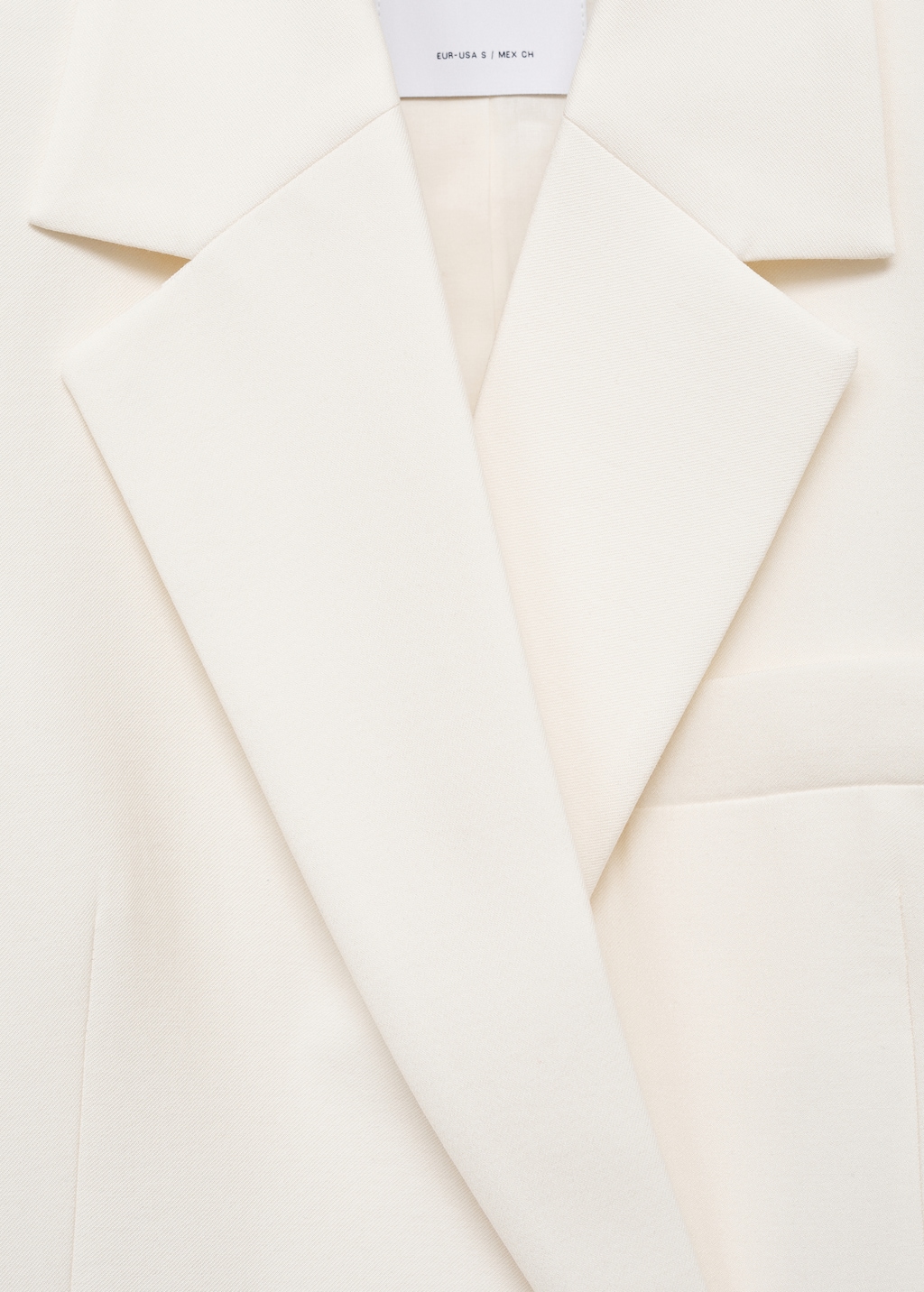 Contrasting double-breasted blazer