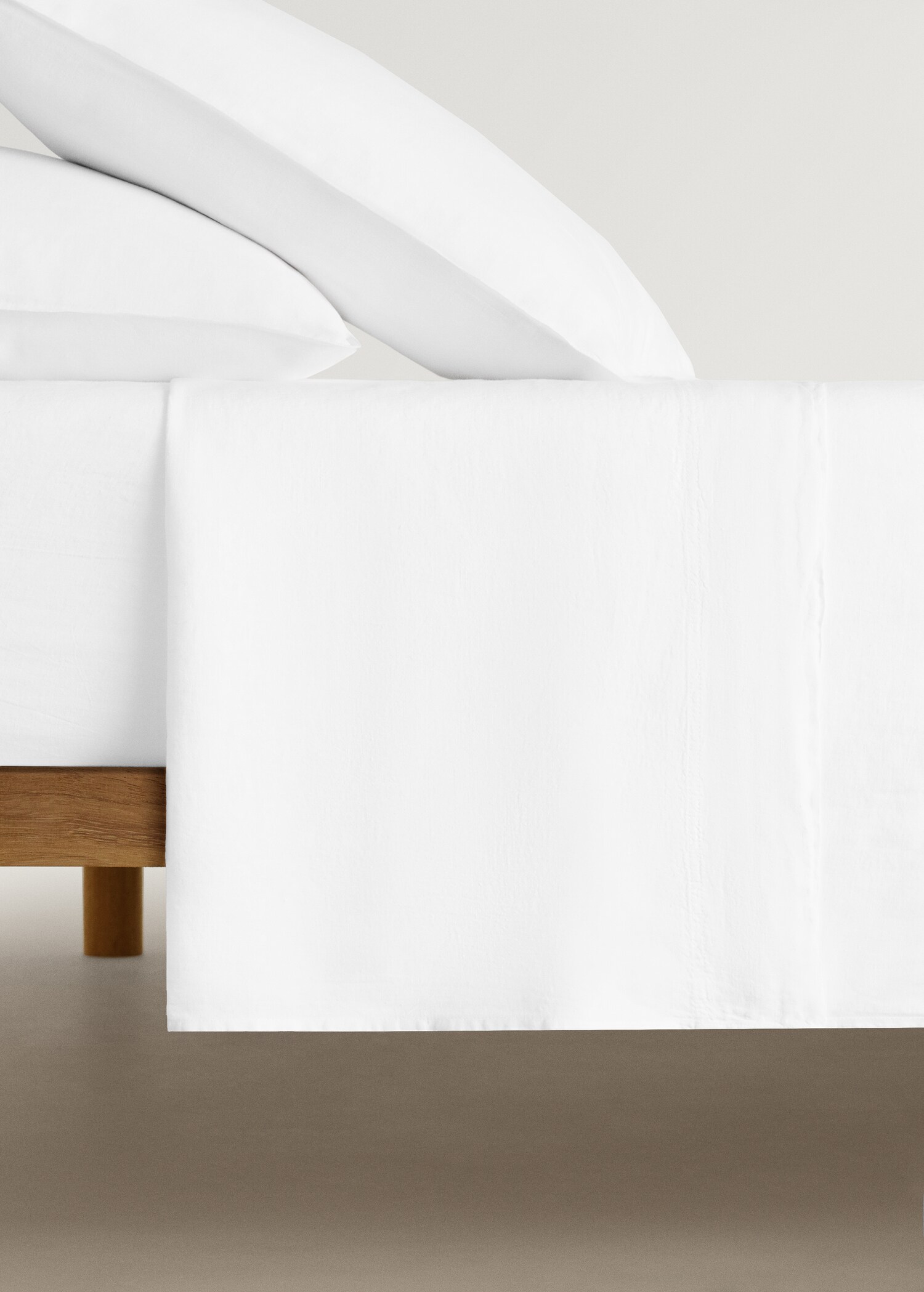 Drap plat lin lavé lit 180/200 cm - Article sans modèle