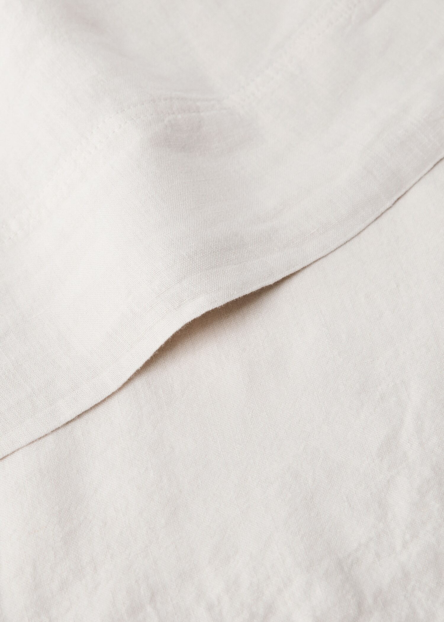 Drap plat lin lavé lit 180/200 cm - Détail de l'article 1