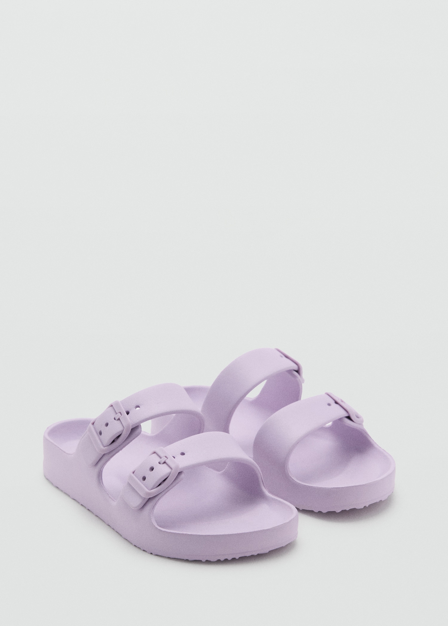 Flip-flops with buckle straps - Medium plane