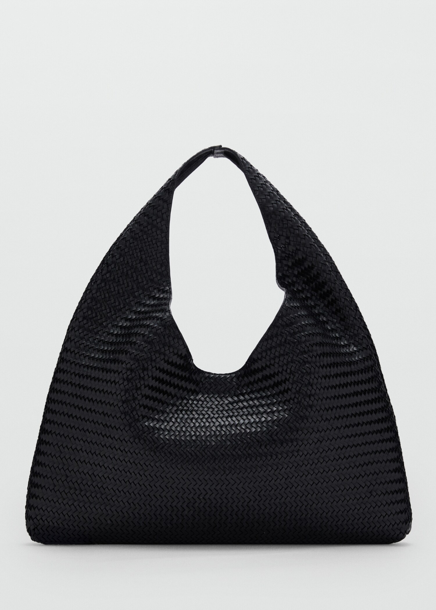 Grand sac porté épaule cuir tressé - Article sans modèle