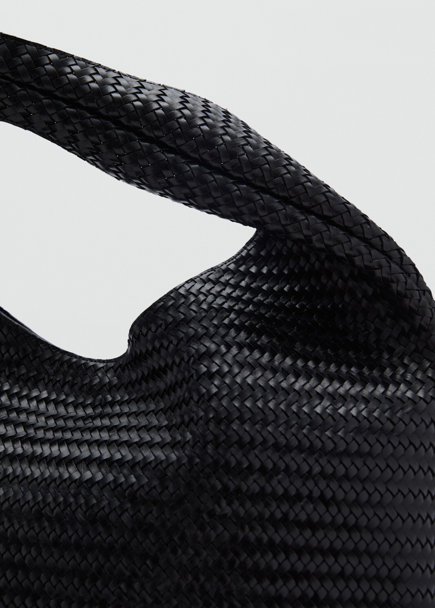 Grand sac porté épaule cuir tressé - Détail de l'article 1
