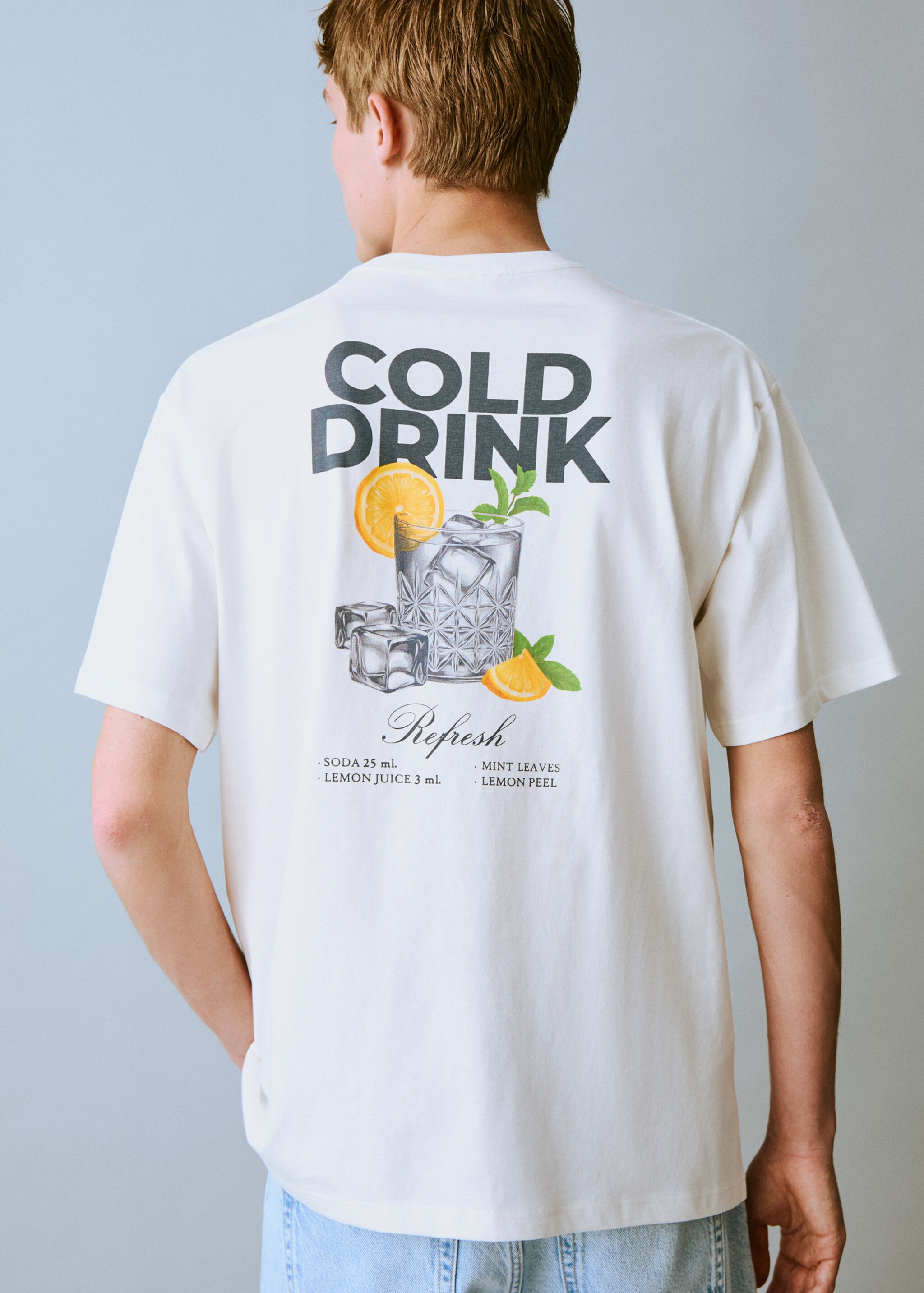 Camiseta estampada manga corta - Reverso del artículo