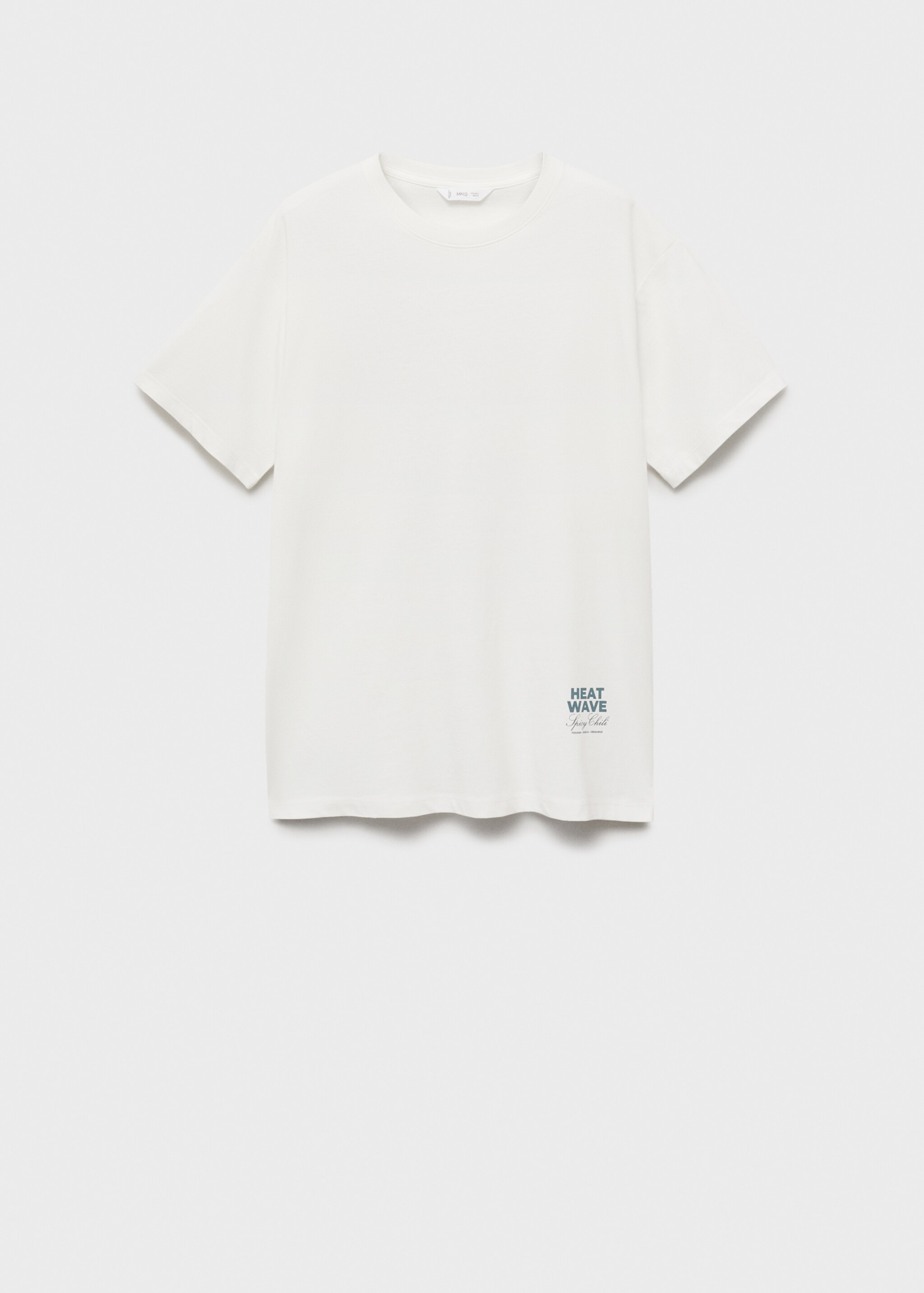 Bedrukt T-shirt met korte mouwen - Artikel zonder model