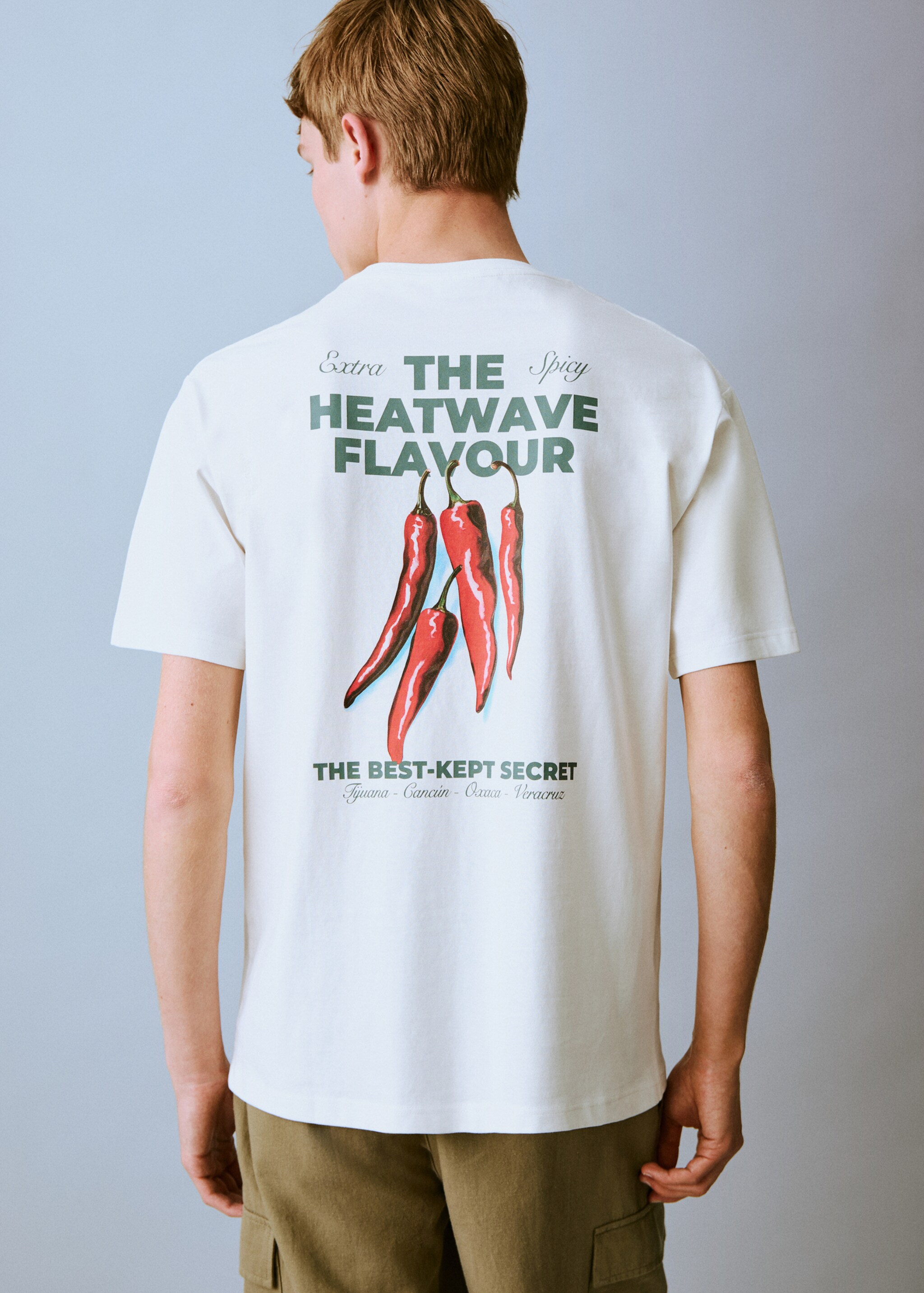 Bedrukt T-shirt met korte mouwen - Achterkant van het artikel